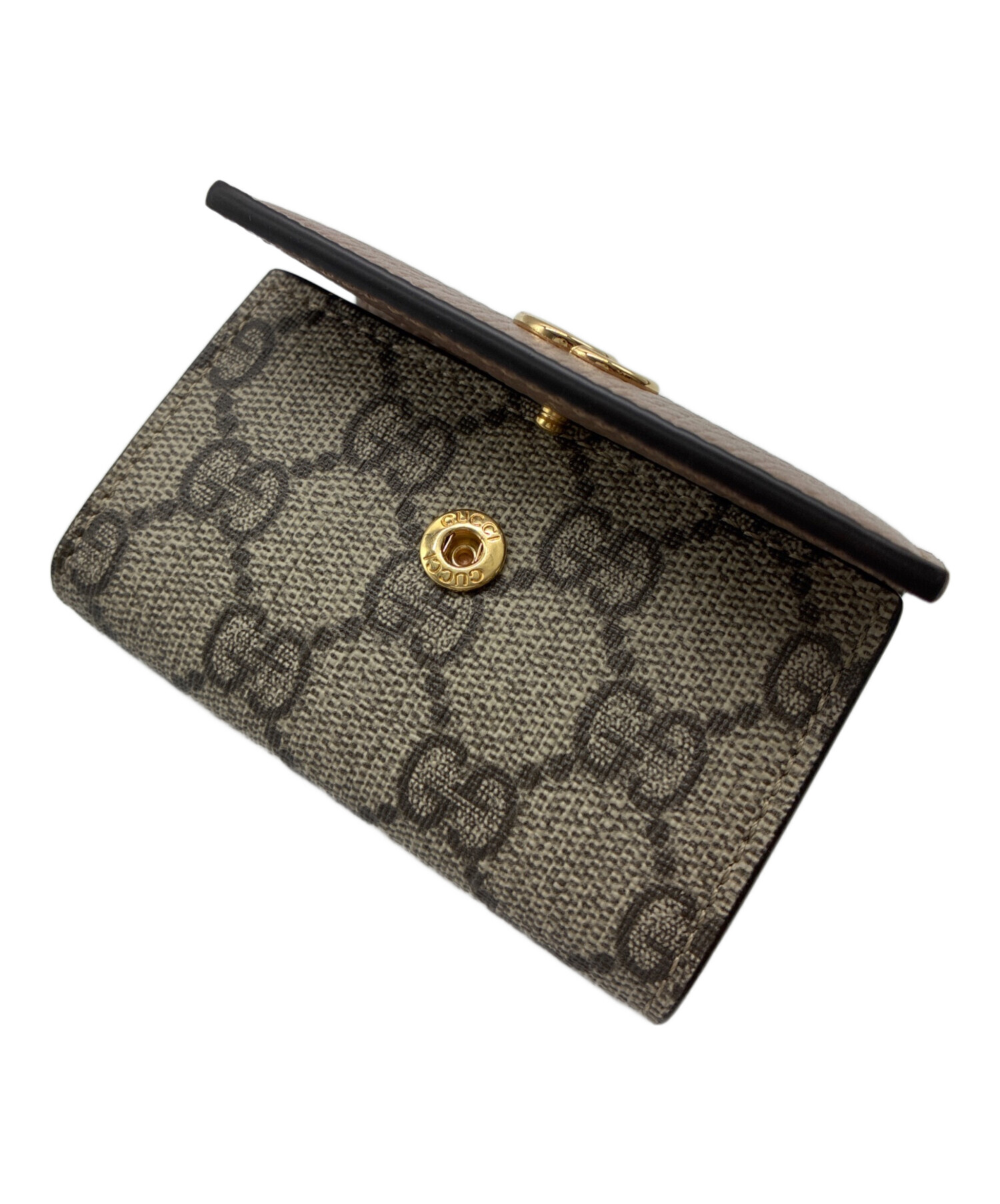 【未使用】 GUCCI GGマーモント キーケース 中古・古着通販】GUCCI (グッチ) GGマーモント キーケース グレー