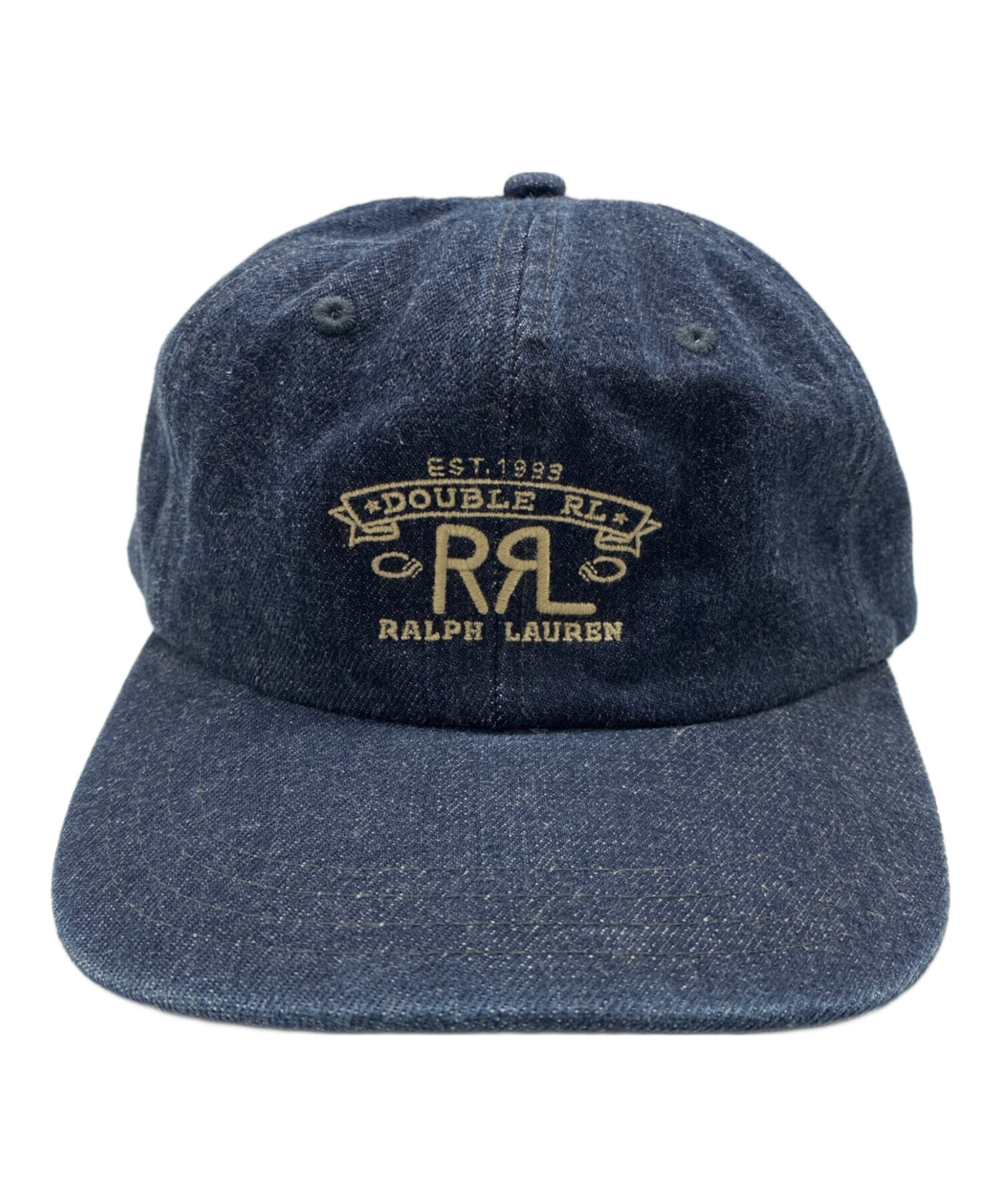 RRL ダブルアールエル デニムキャップ 中古・古着通販】RRL (ダブルアールエル) RRL ランチ ロゴ デニム