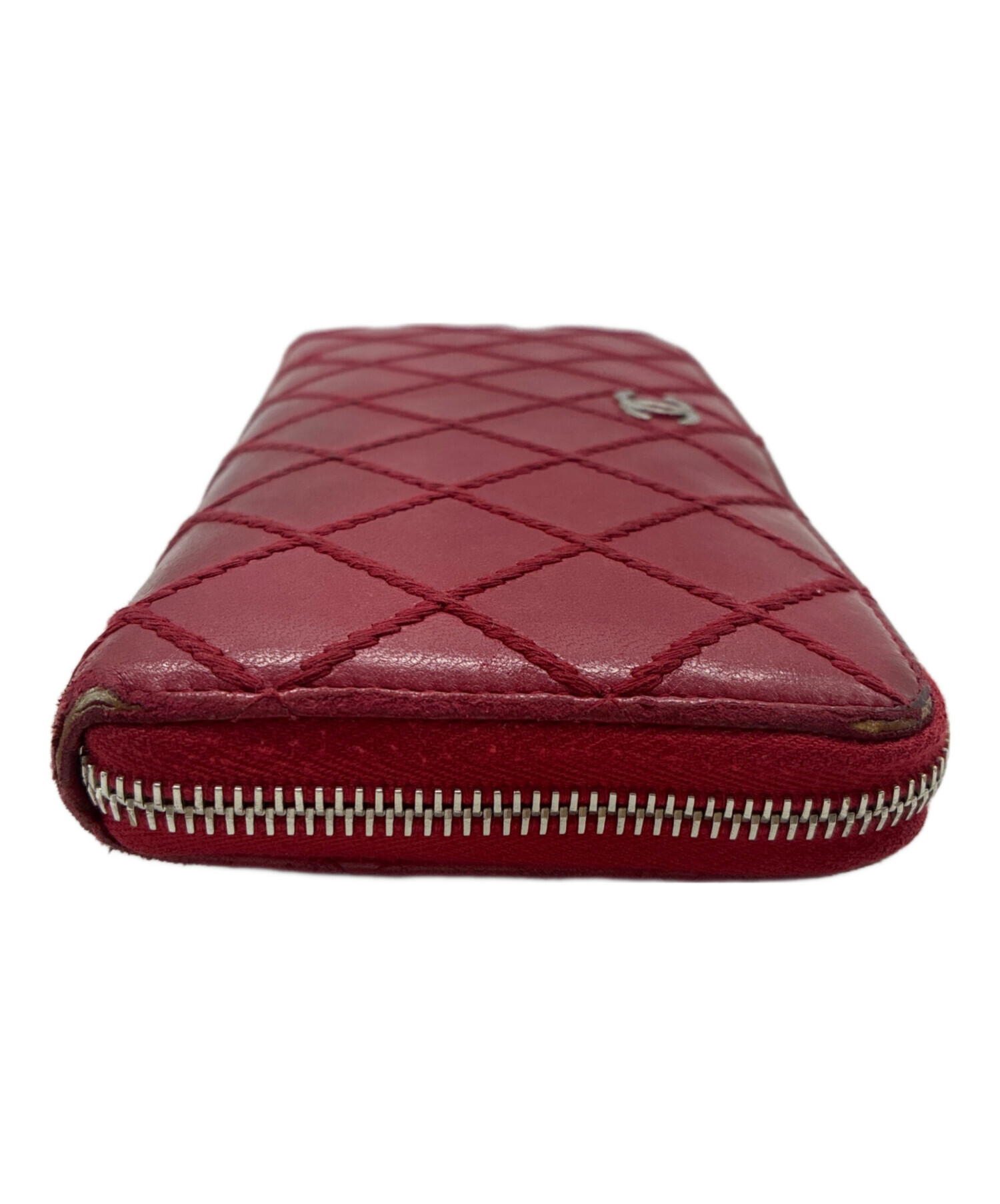 CHANEL - シャネル マトラッセ 長財布 エナメル ボルドー ワインレッド 