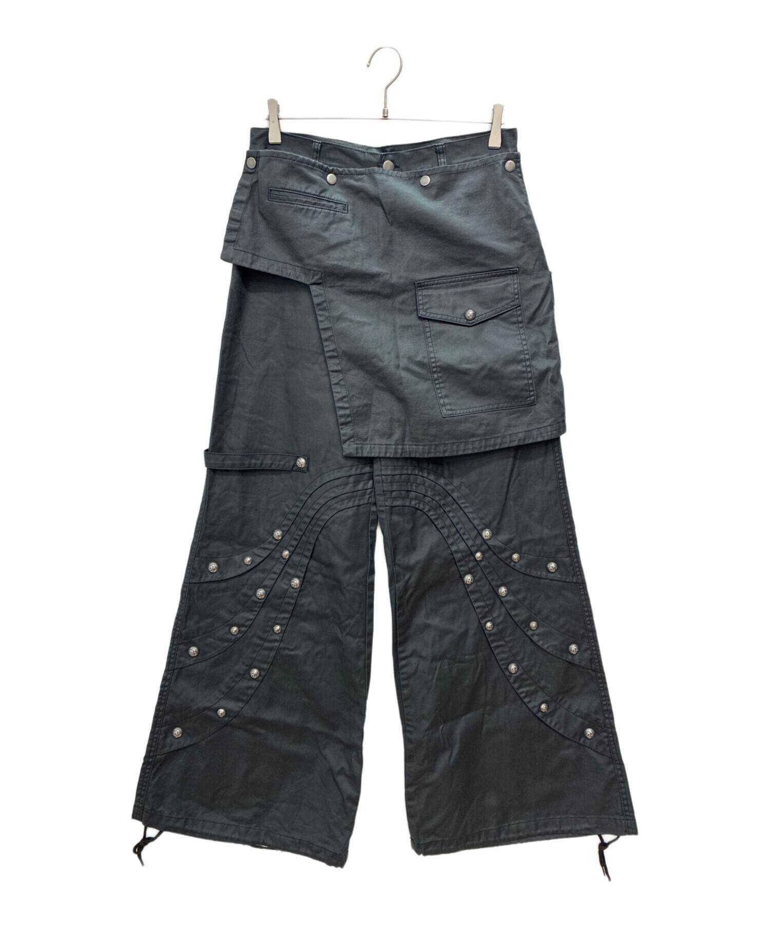 中古・古着通販】ROSEN KREUZ (ローゼンクロイツ) DOCKING SKIRT WIDE