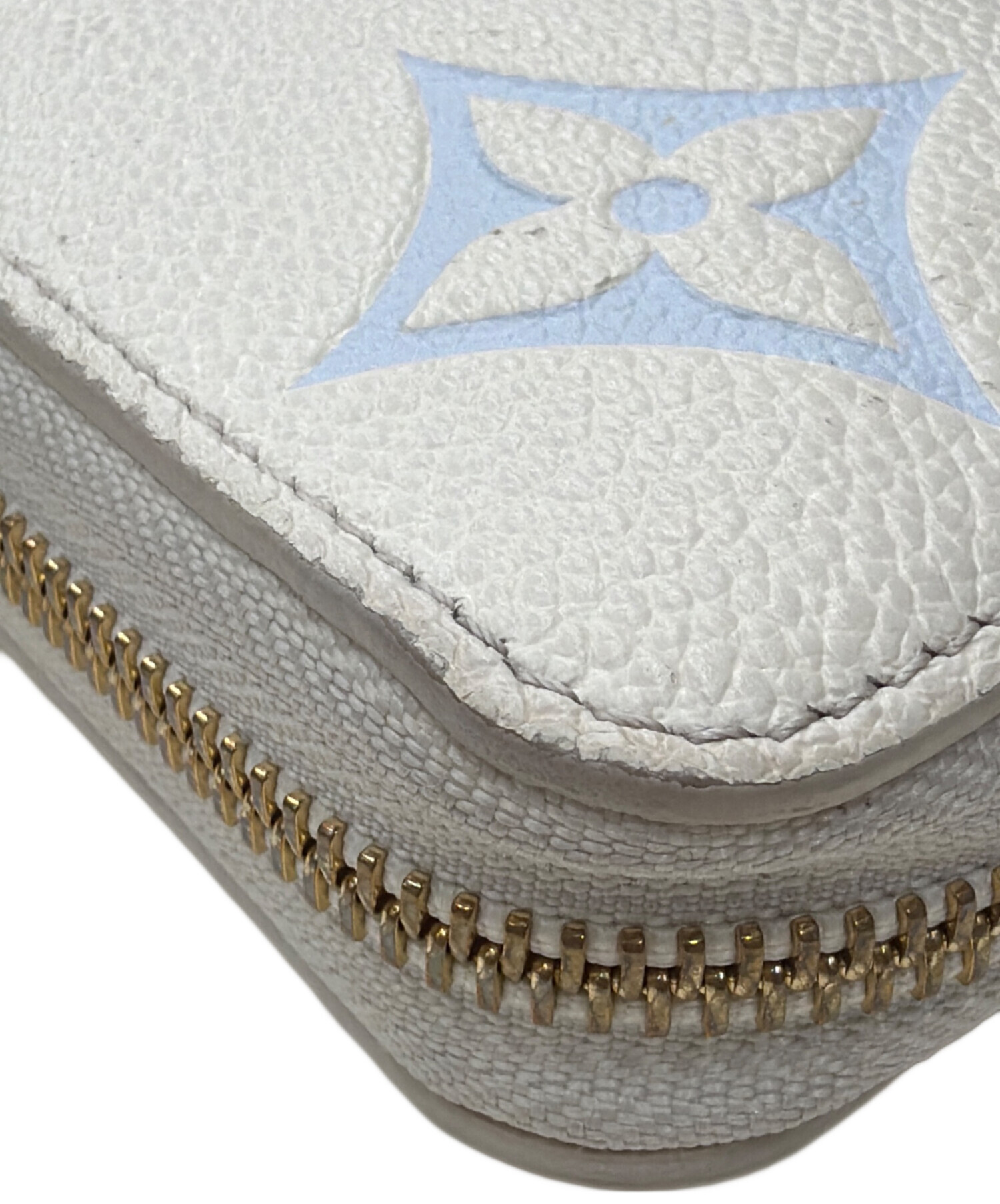LOUIS VUITTON ホワイトベージュ 長財布 LOUIS VUITTON ホワイト ベージュ ブルー 長財布 ルイヴィトン 長財布