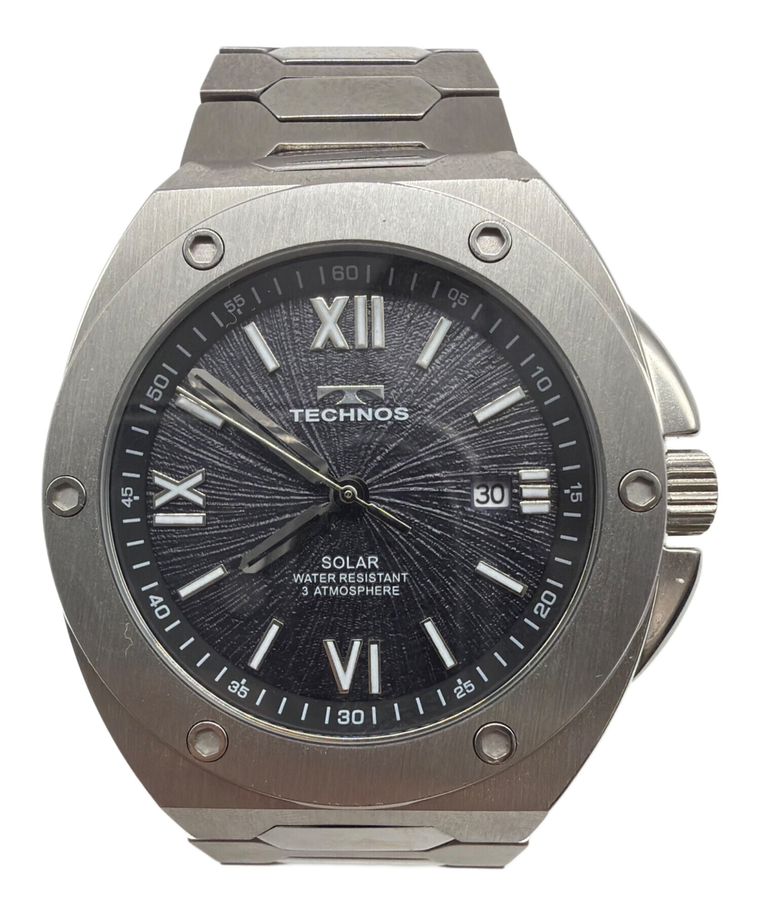 中古・古着通販】TECHNOS (テクノス) 腕時計 ブラック｜ブランド・古着