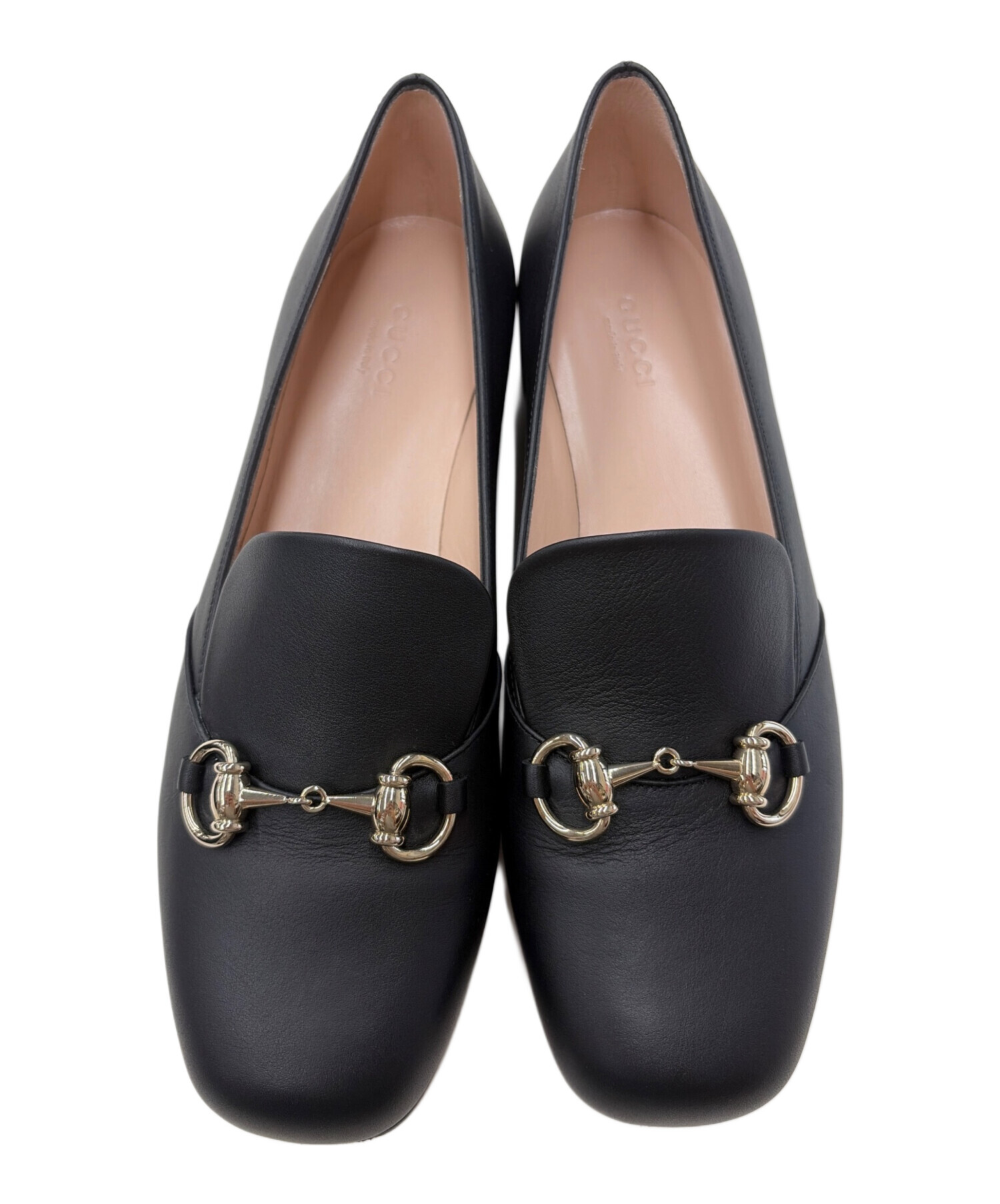 GUCCI グッチ　ホースビット×バンブー ローファー 37 1/2 中古・古着通販】GUCCI (グッチ) ホースビットローファー ブラック