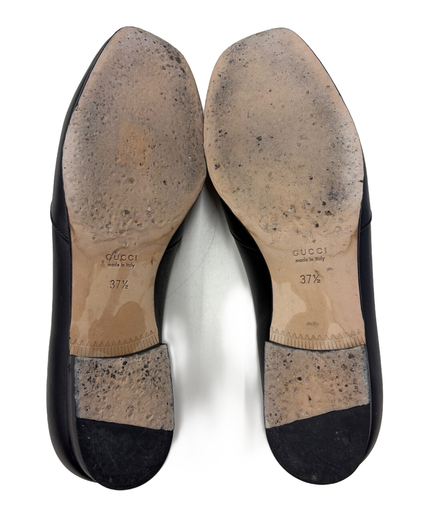 中古・古着通販】GUCCI (グッチ) ホースビットローファー ブラック