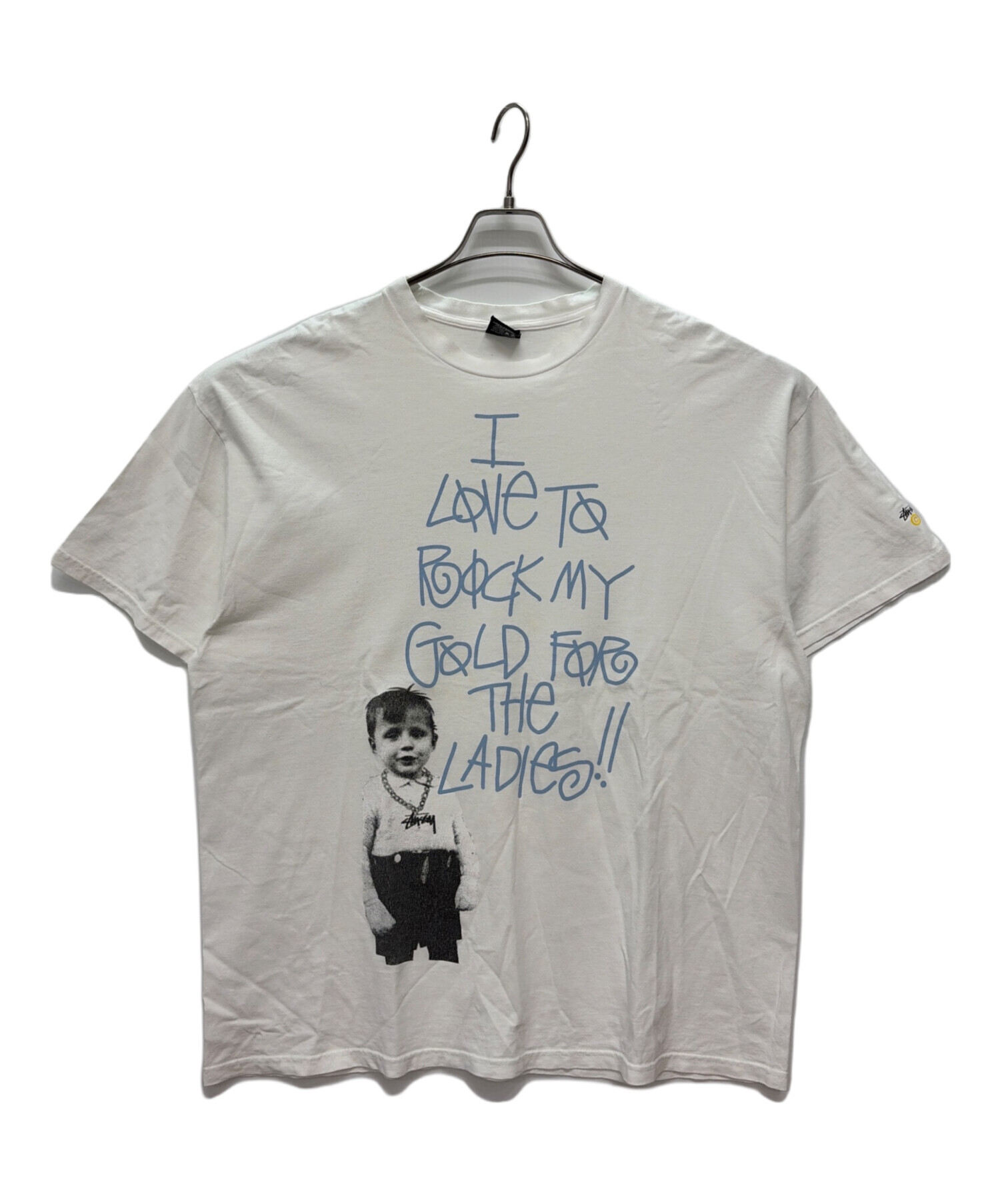 中古・古着通販】stussy (ステューシー) 00s ROCK MY GOLD プリントT