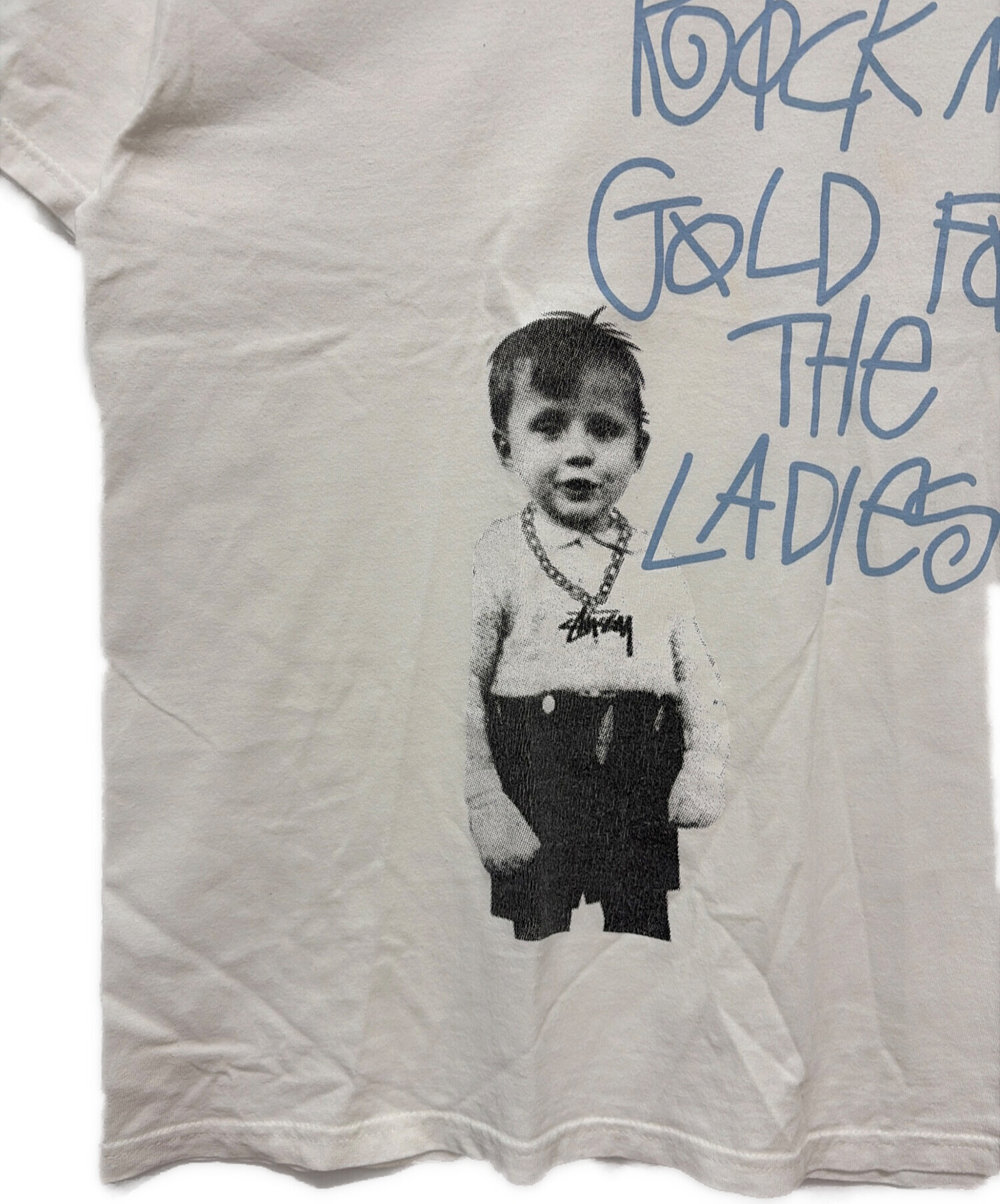 ステューシー ロック マイ ゴールド Tシャツ 中古・古着通販】stussy (ステューシー) 00s ROCK MY GOLD プリントT