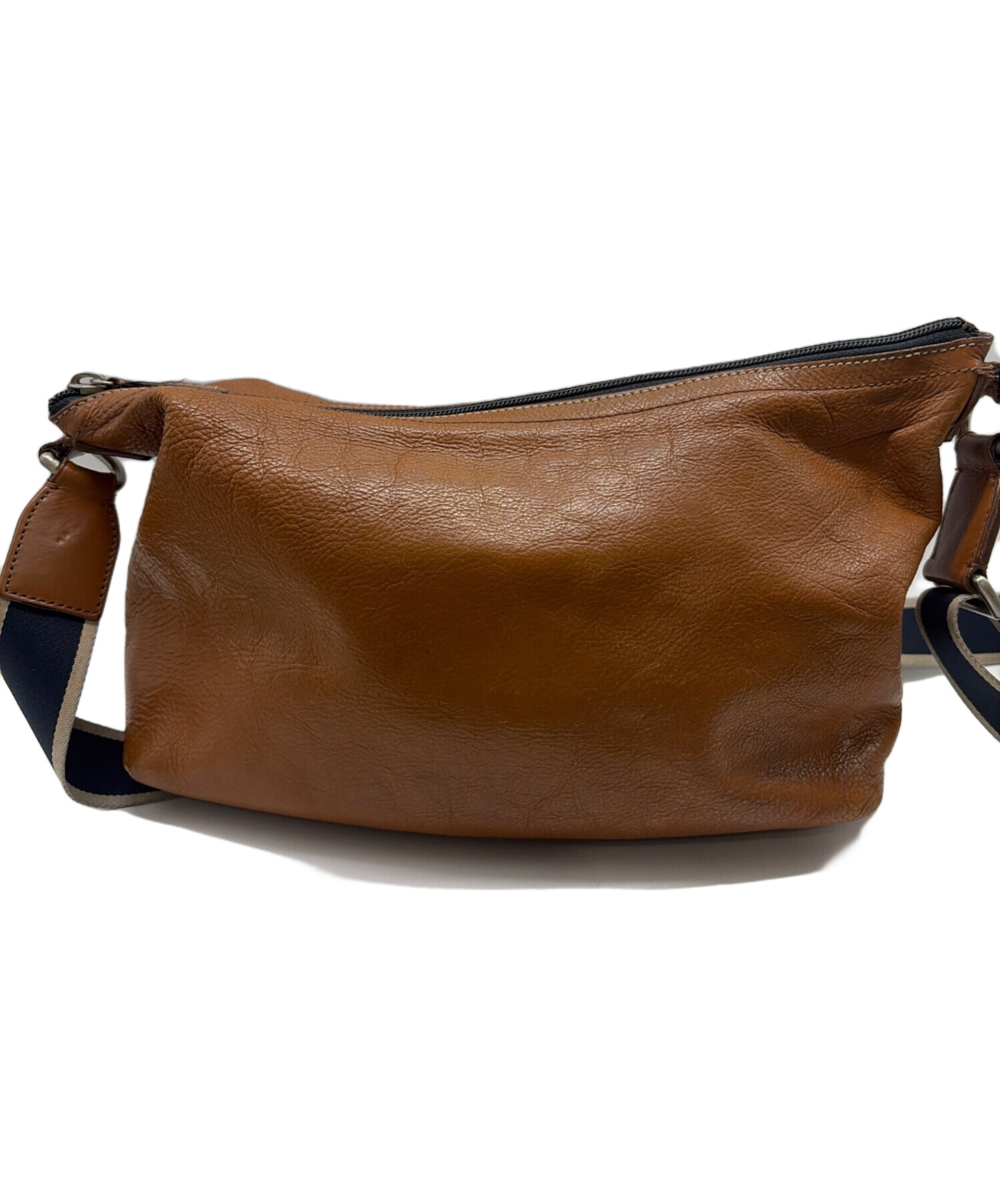 中古・古着通販】COACH (コーチ) レザーショルダーバッグ ブラウン