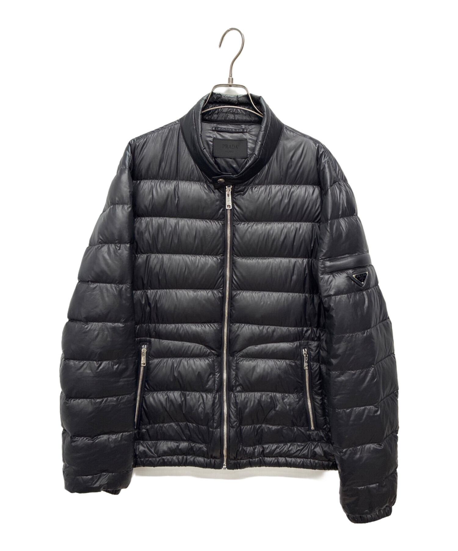 中古・古着通販】PRADA (プラダ) ダウンジャケット ブラック サイズ:54