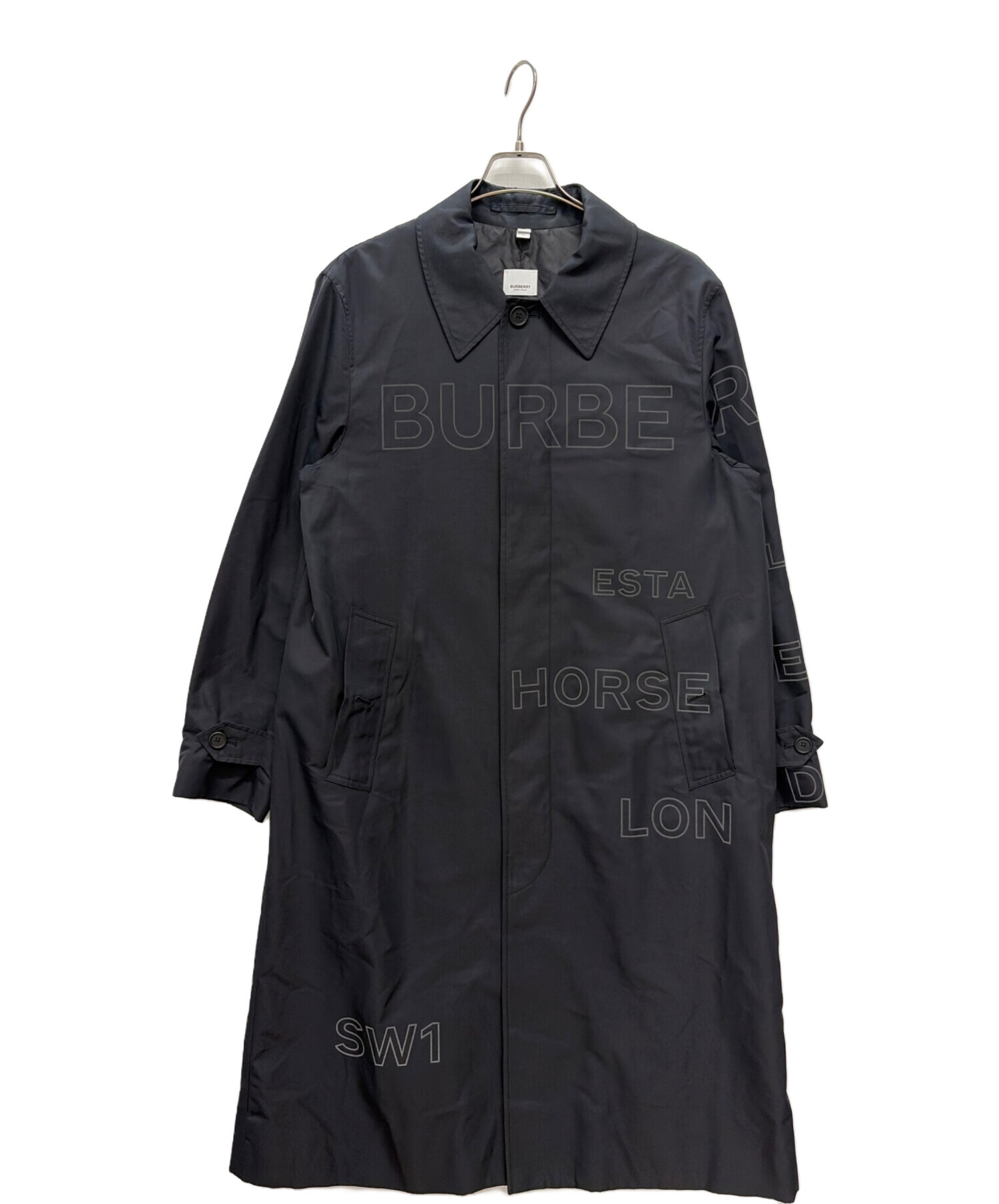 Burberry ブラック ロングコート 40 中古・古着通販】BURBERRY (バーバリー) ロングコート ブラック サイズ