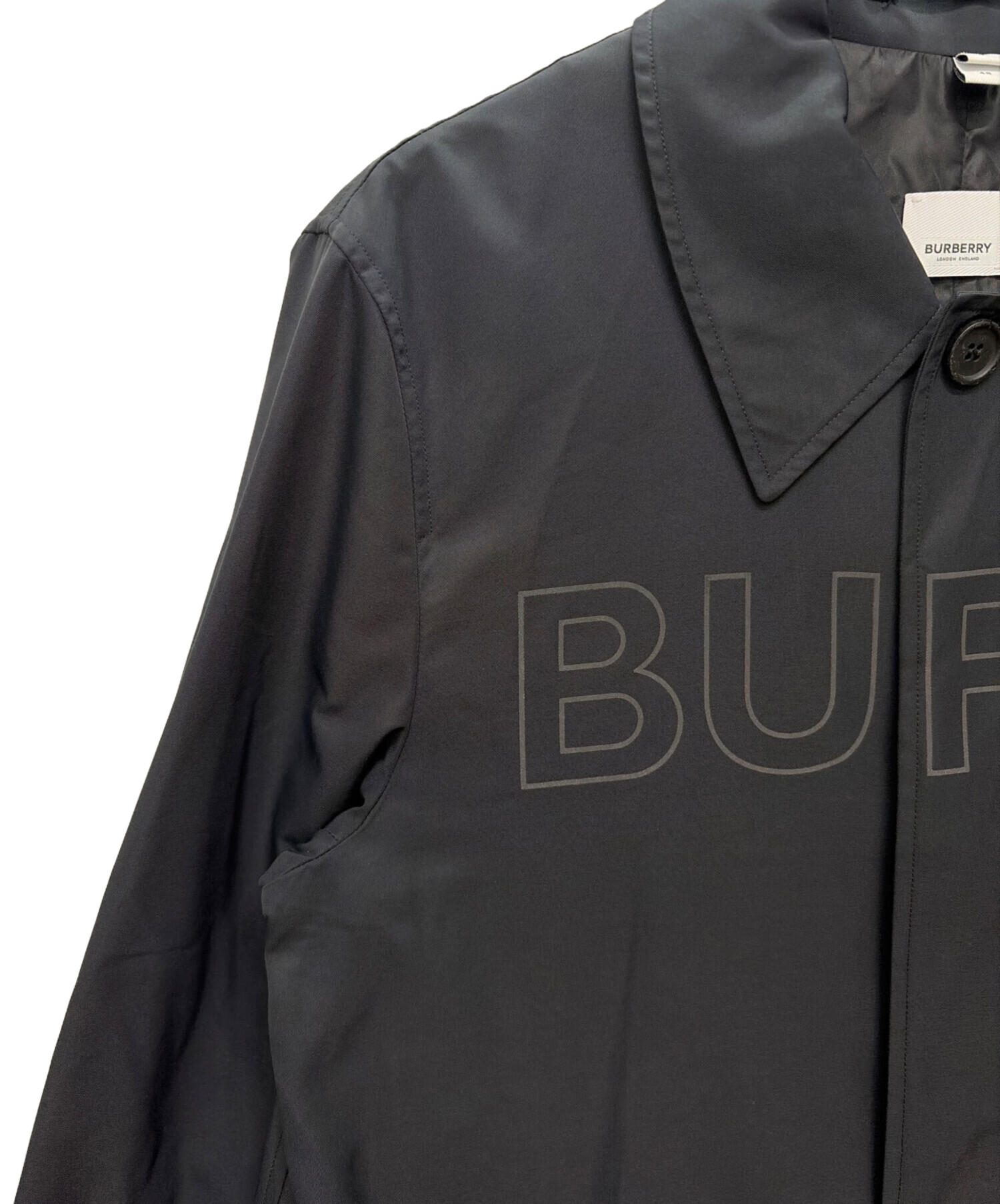 中古・古着通販】BURBERRY (バーバリー) ロングコート ブラック サイズ