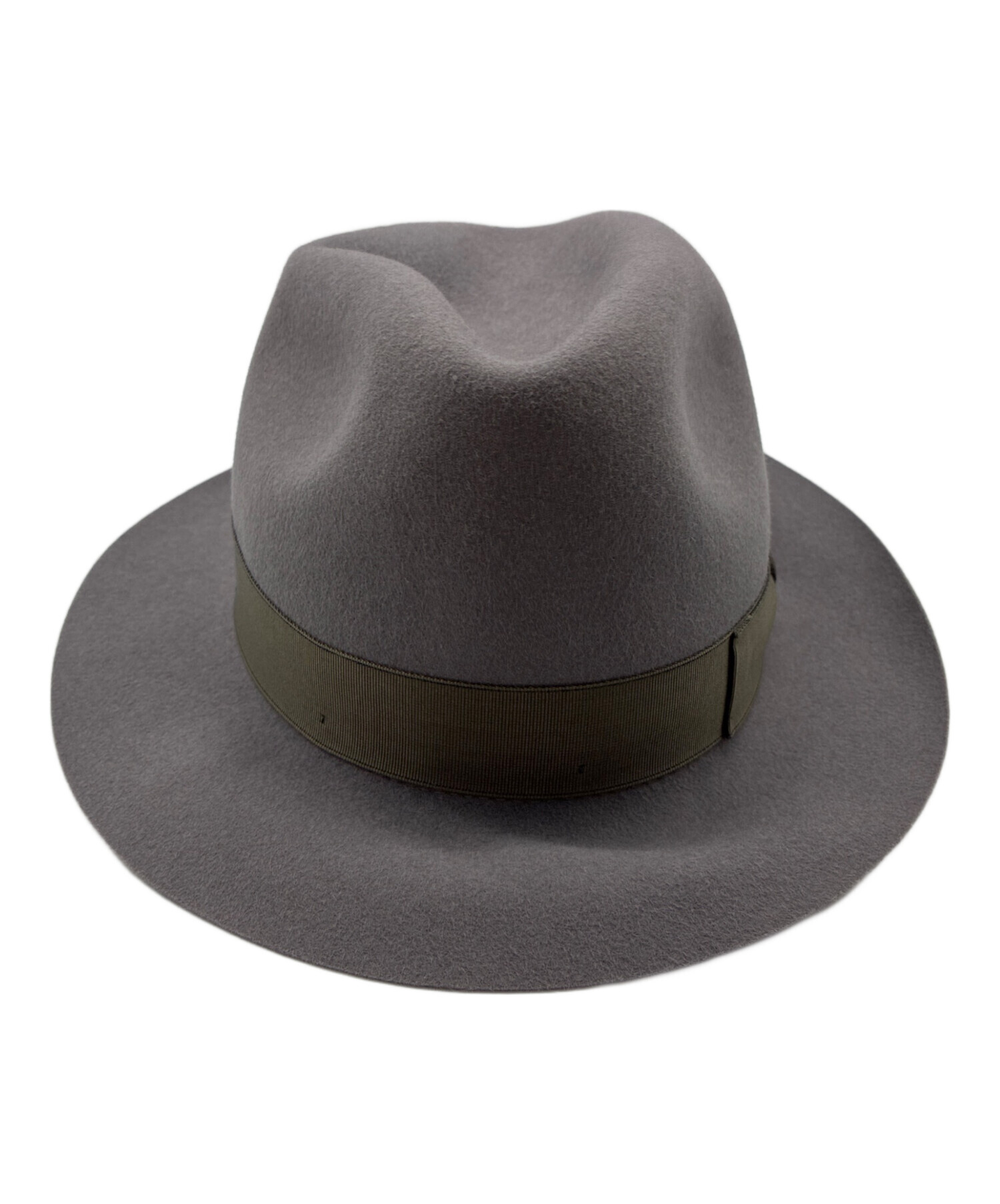 Borsalino グレーウールハット 57 中古・古着通販】BORSALINO (ボルサリーノ) 中折れハット グレー