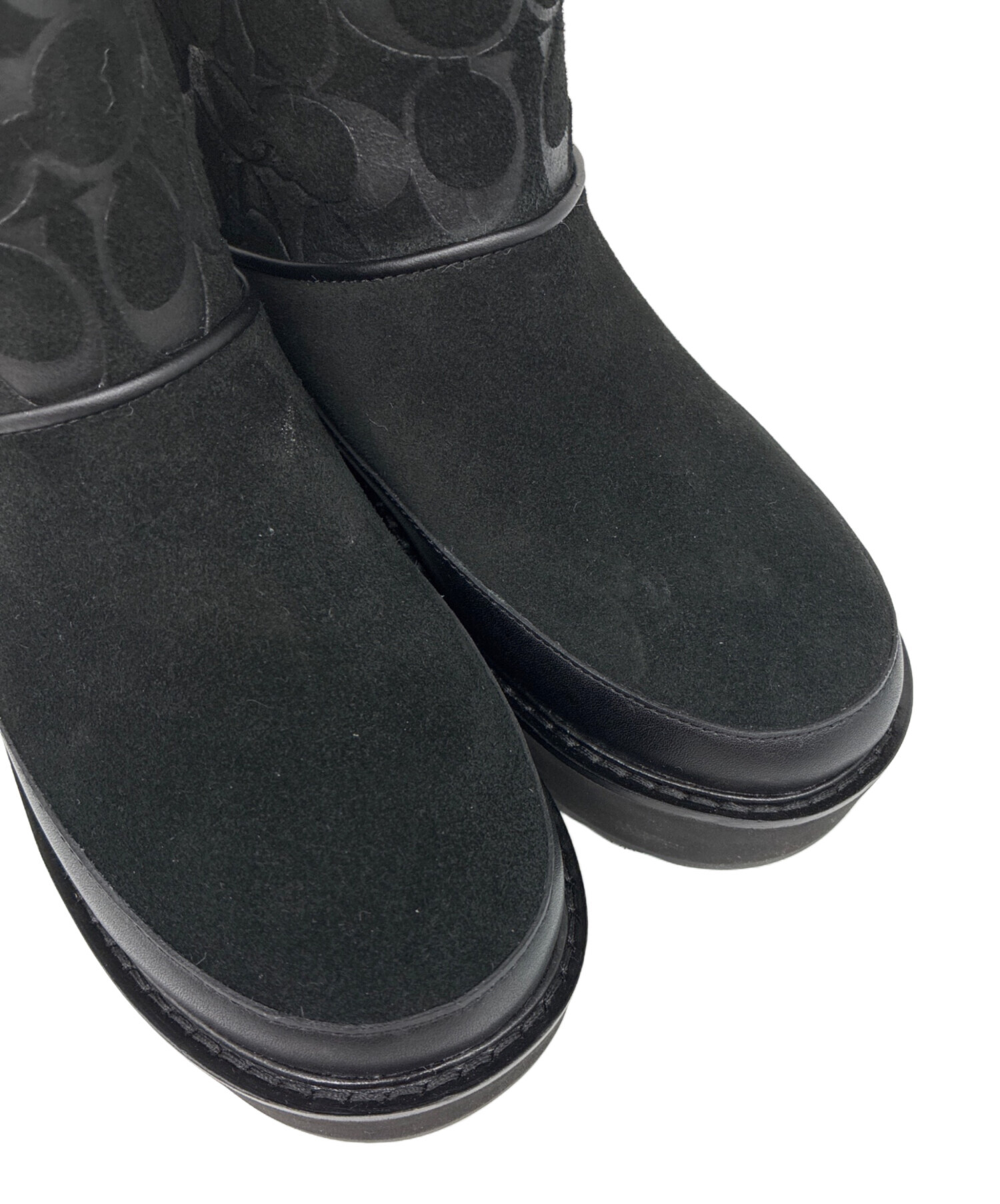 中古・古着通販】COACH (コーチ) INDI SUEDE BOOTIE シグネチャー