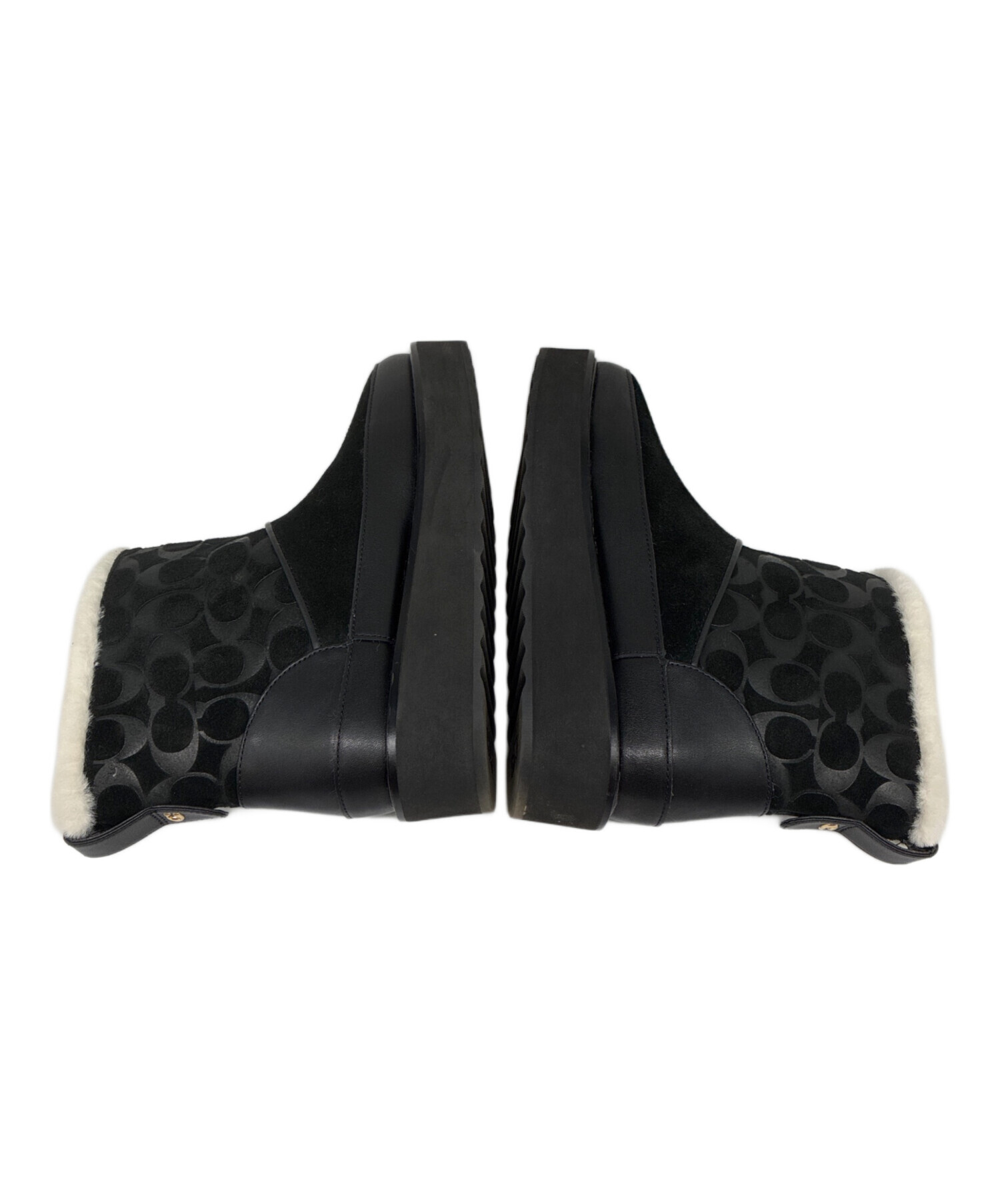 中古・古着通販】COACH (コーチ) INDI SUEDE BOOTIE シグネチャー
