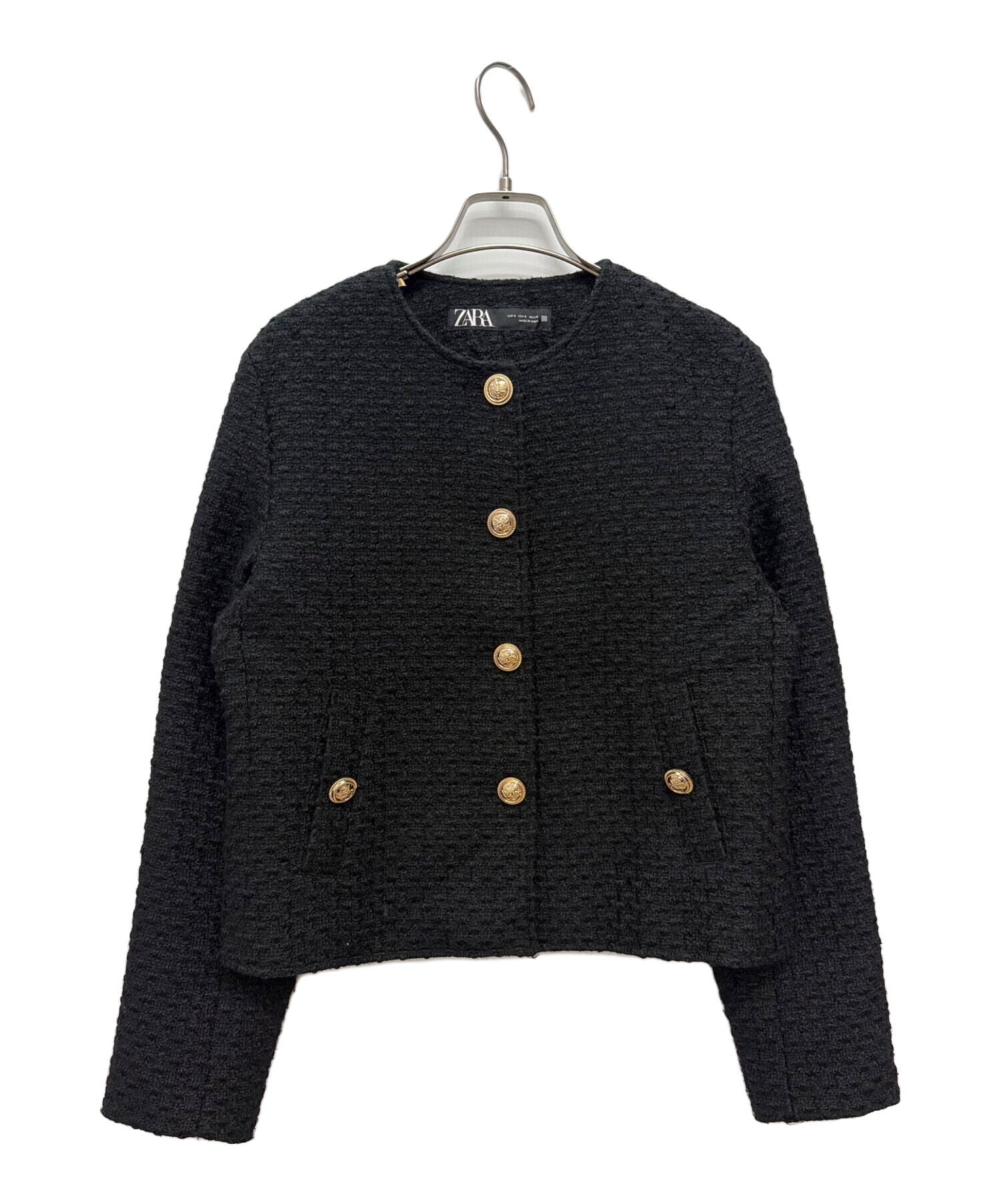 中古・古着通販】ZARA (ザラ) テクスチャーツイードジャケット