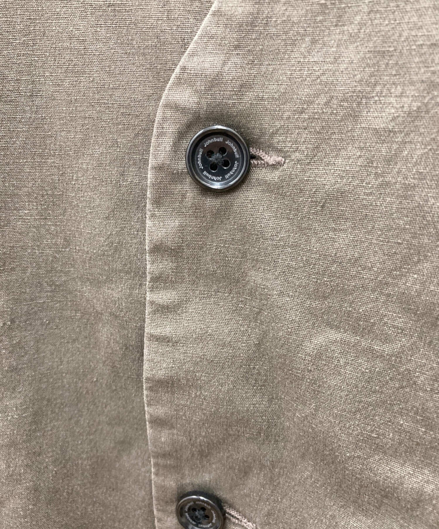 中古・古着通販】Johnbull (ジョンブル) リネン混ジャケット オリーブ 