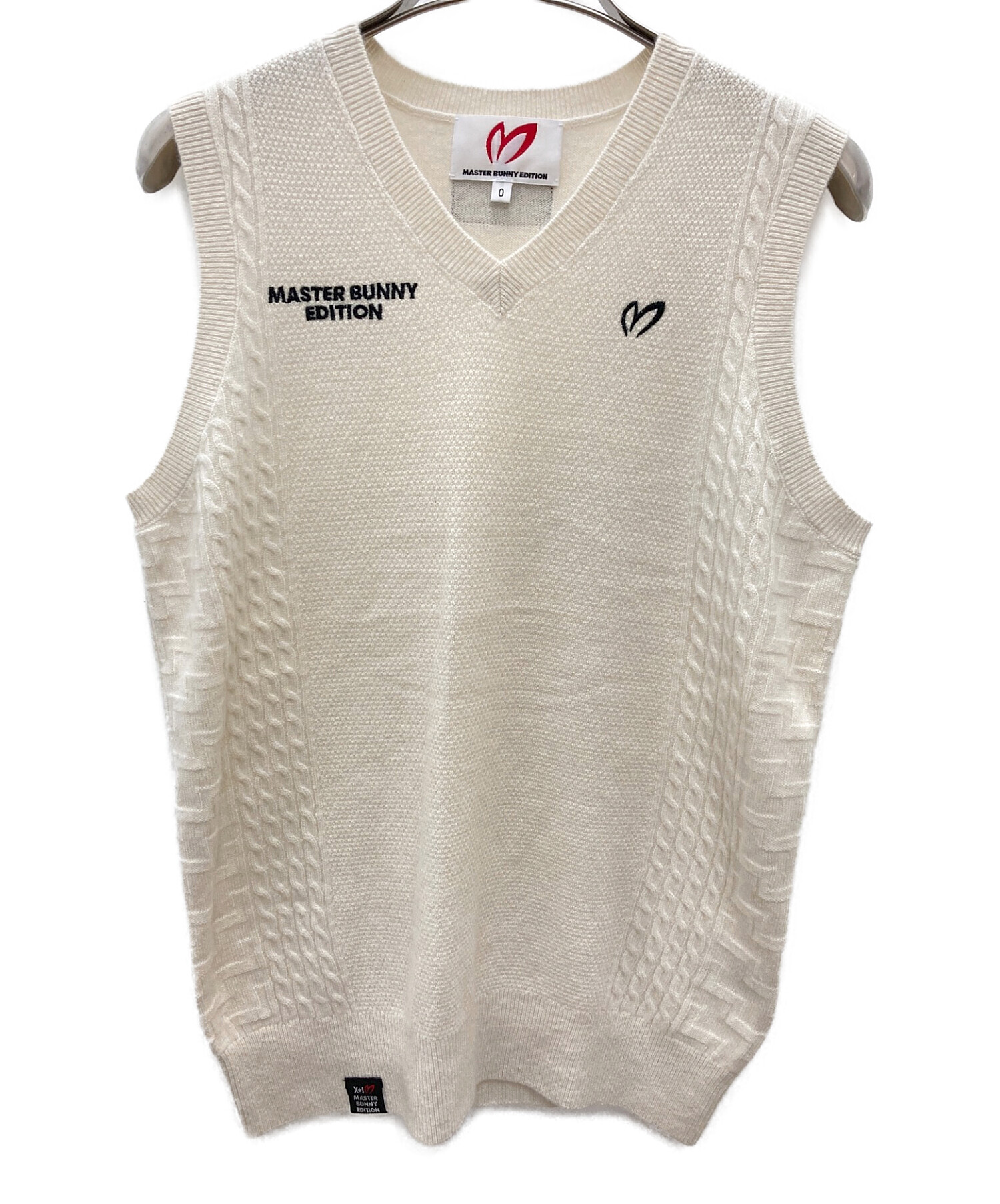 お値下げ不可‼️マスターバニーエディション　ベージュベスト　サイズ1 美品 マスターバニーエディション MASTER BUNNY EDITION ベスト 中古
