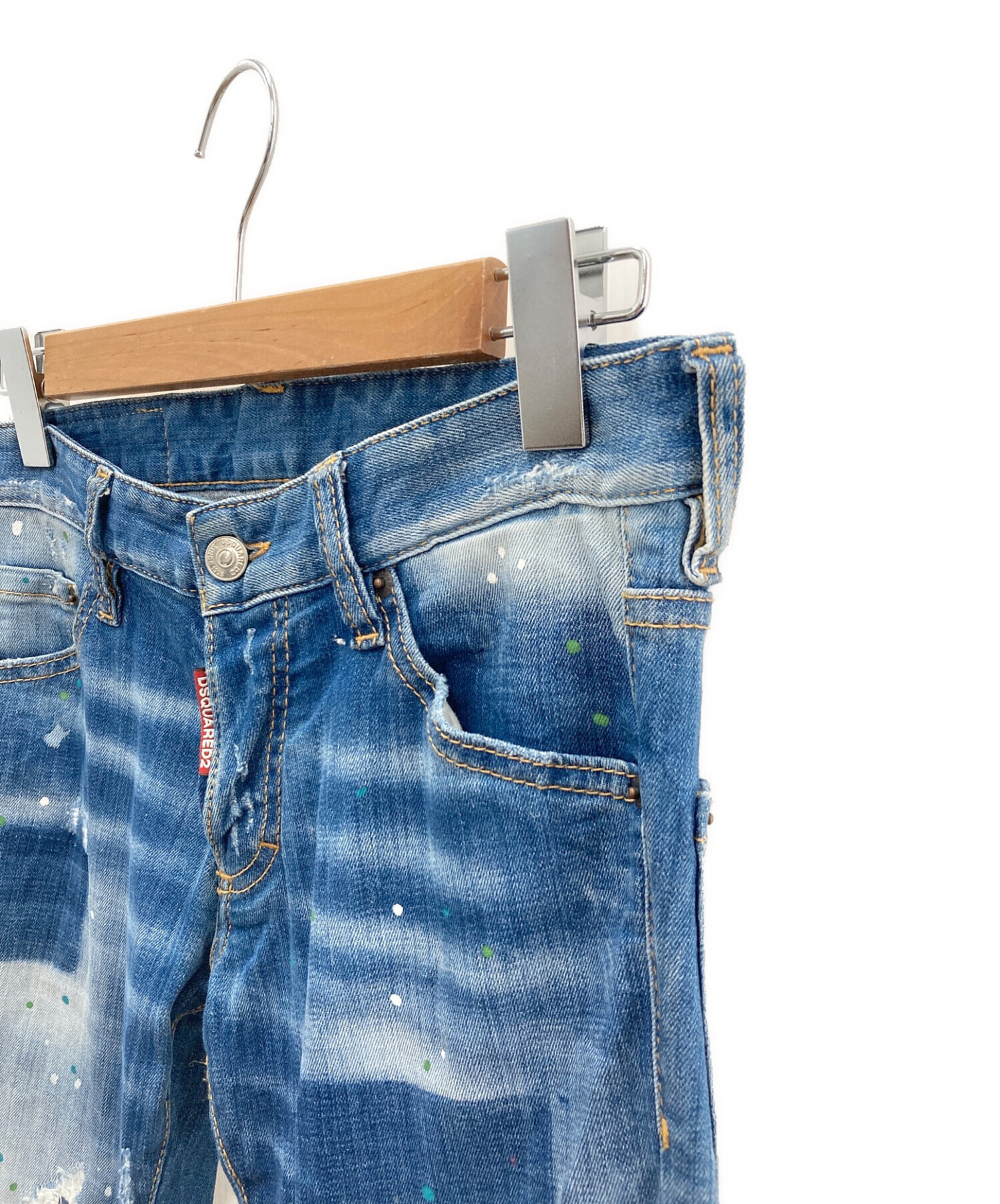 ゆ*p様 【未使用・タグ付き】DSQUARED2 ジーンズ 中古・古着通販】DSQUARED2 (ディースクエアード) デニムパンツ ブルー