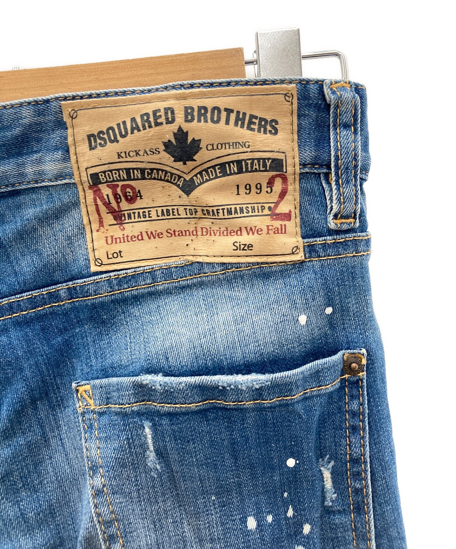 ゆ*p様 【未使用・タグ付き】DSQUARED2 ジーンズ 中古・古着通販】DSQUARED2 (ディースクエアード) デニムパンツ ブルー