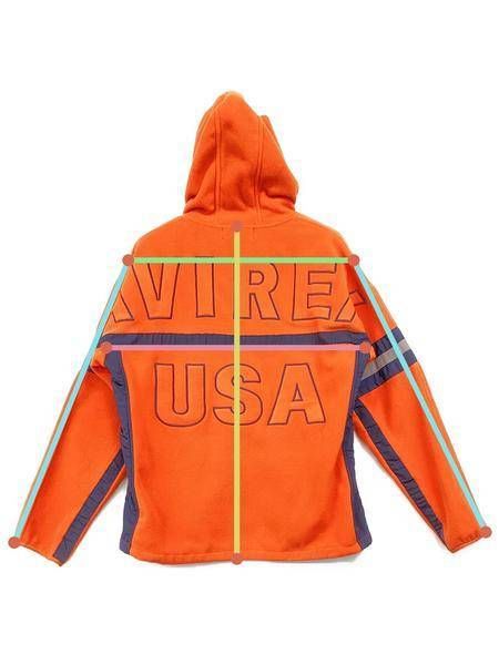 中古・古着通販】AVIREX (アヴィレックス) FLEECE ZIP PARKA BIG LOGO