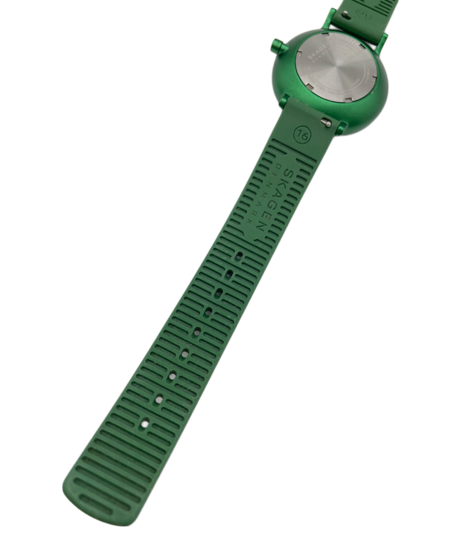 【美品　箱あり】スカーゲン　腕時計　グリーン　40ミリ 中古・古着通販】SKAGEN (スカーゲン) 腕時計 グリーン｜ブランド