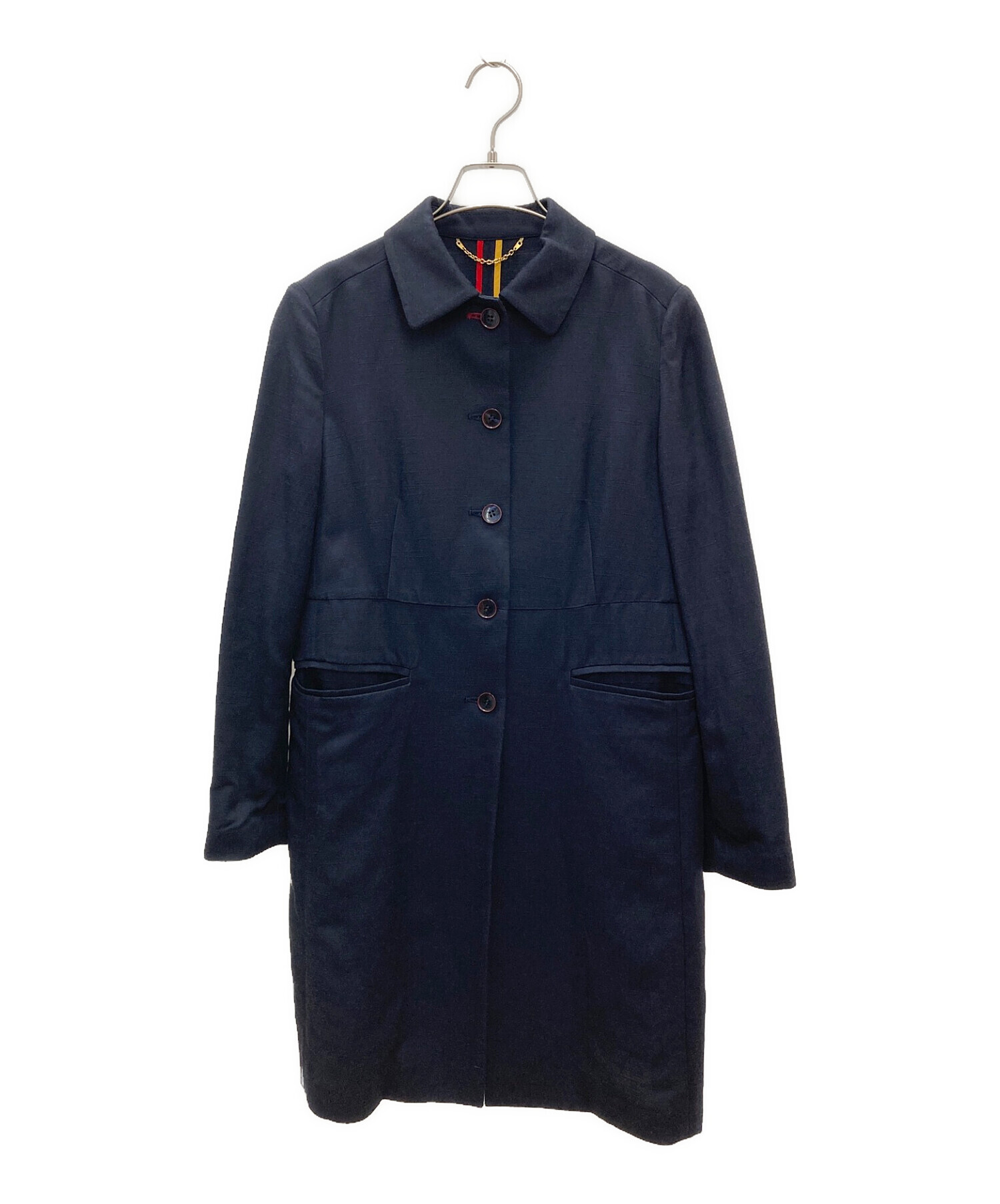 新品未使用タグ付き　ポールスミス　ステンカラーコート　ネイビー　M 中古・古着通販】PAUL SMITH (ポールスミス) ステンカラーコート