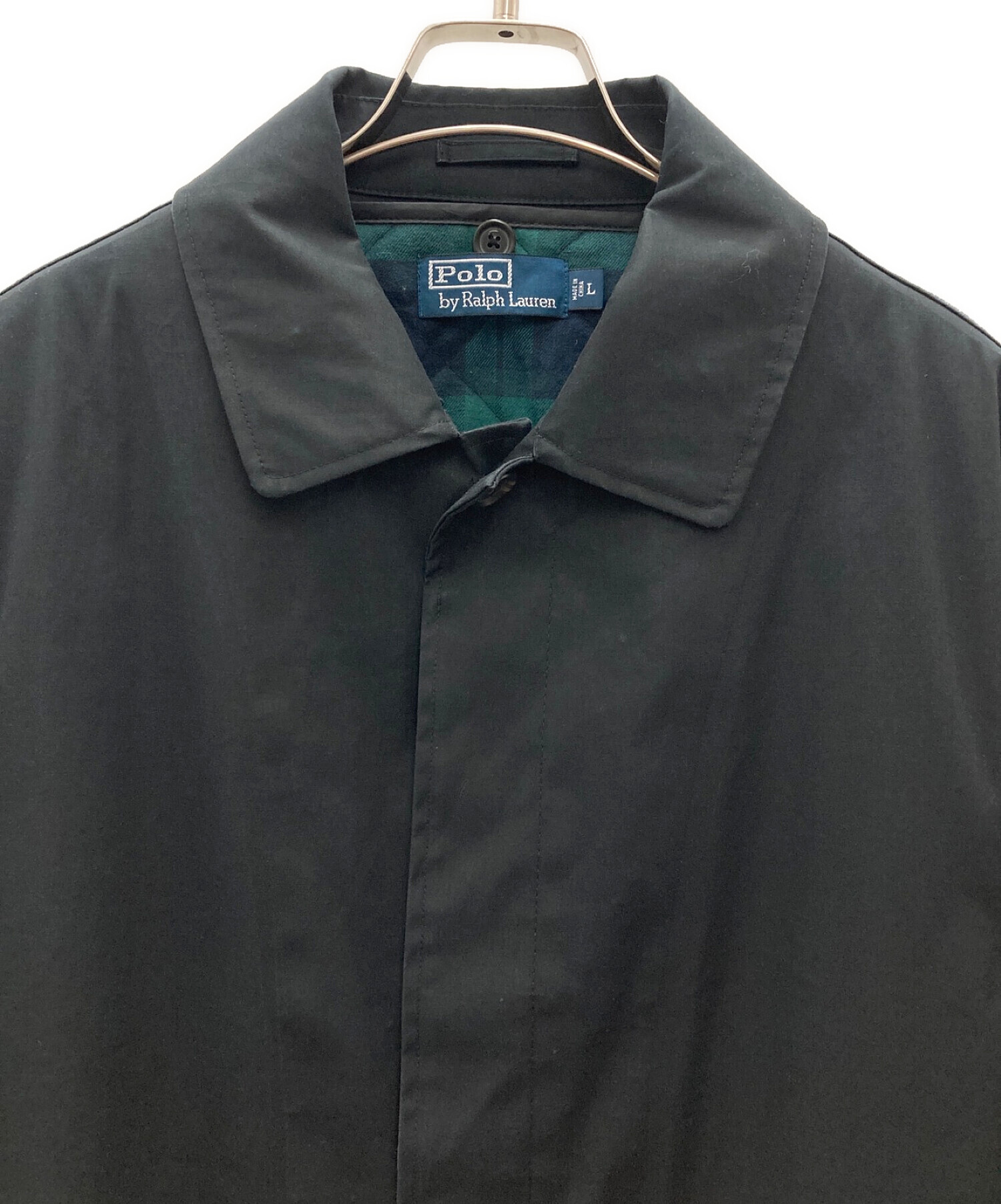 Polo Ralph Lauren ステンカラーコート S ブラック Polo Ralph Lauren ポロラルフローレン ステンカラー コート