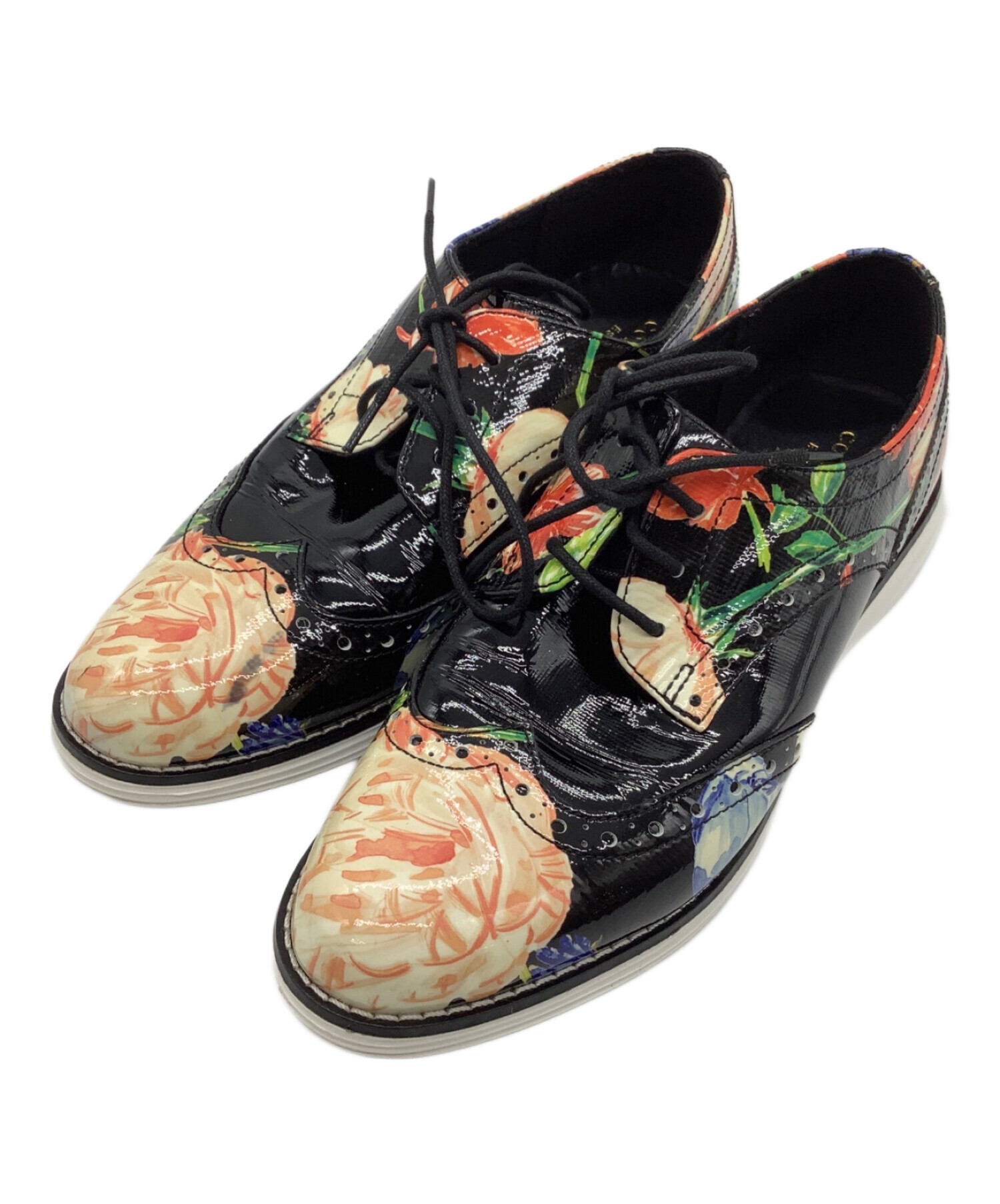 中古・古着通販】COLE HAAN (コールハーン) エナメルシューズ ブラック 