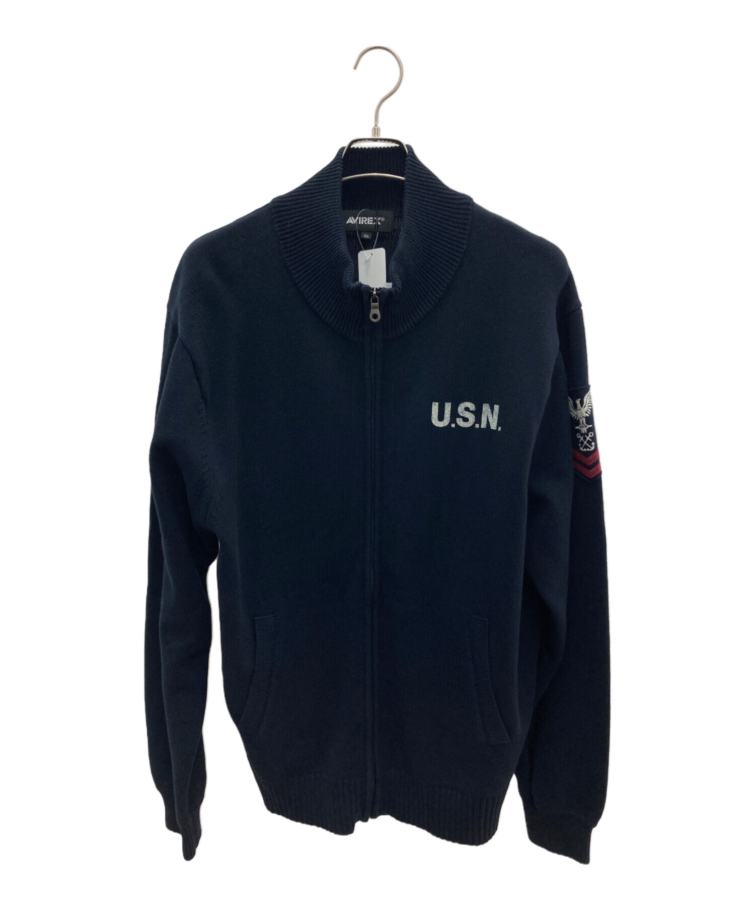 中古・古着通販】AVIREX (アヴィレックス) NAVAL STAND COLLAR ZIP