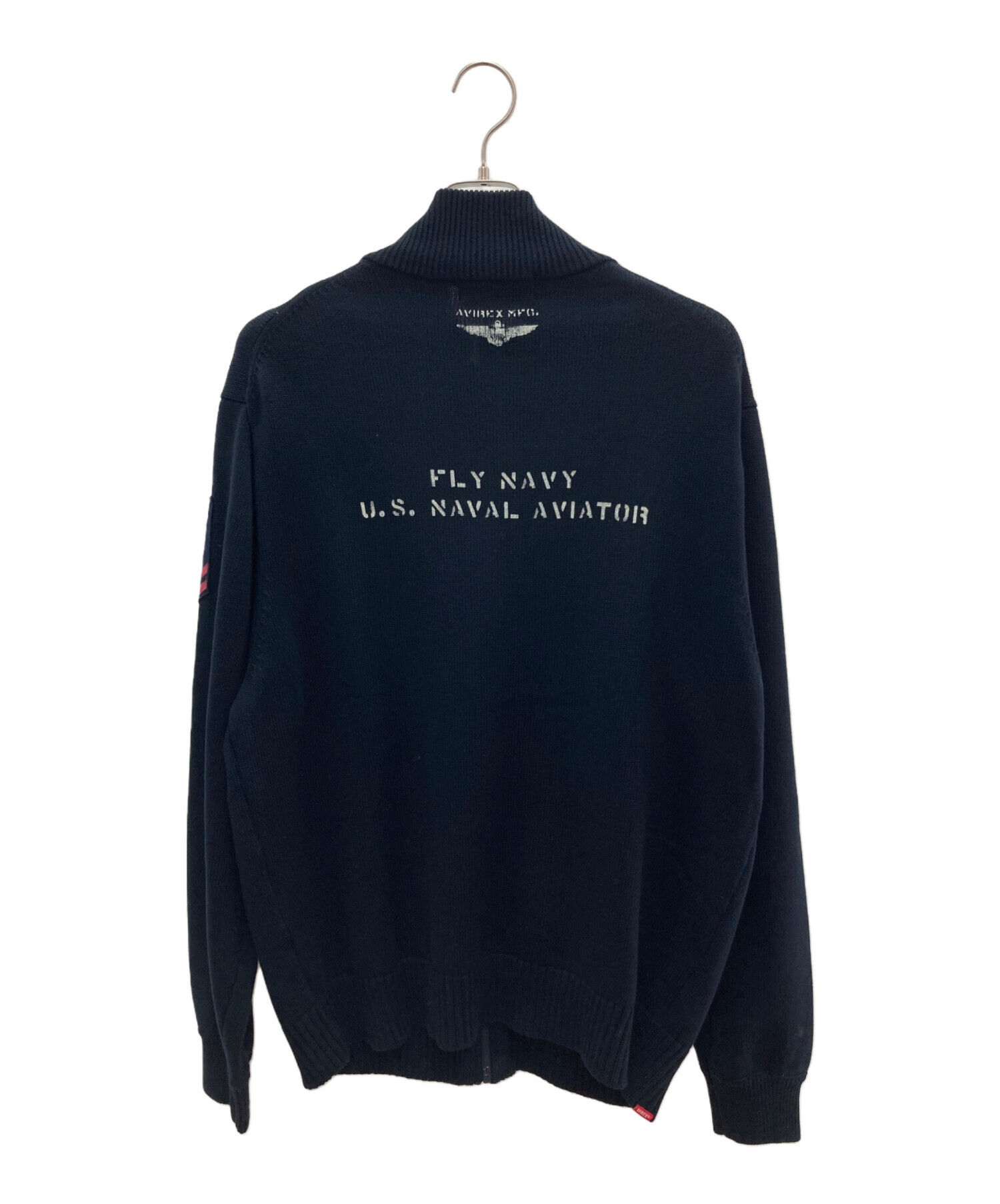 中古・古着通販】AVIREX (アヴィレックス) NAVAL STAND COLLAR ZIP