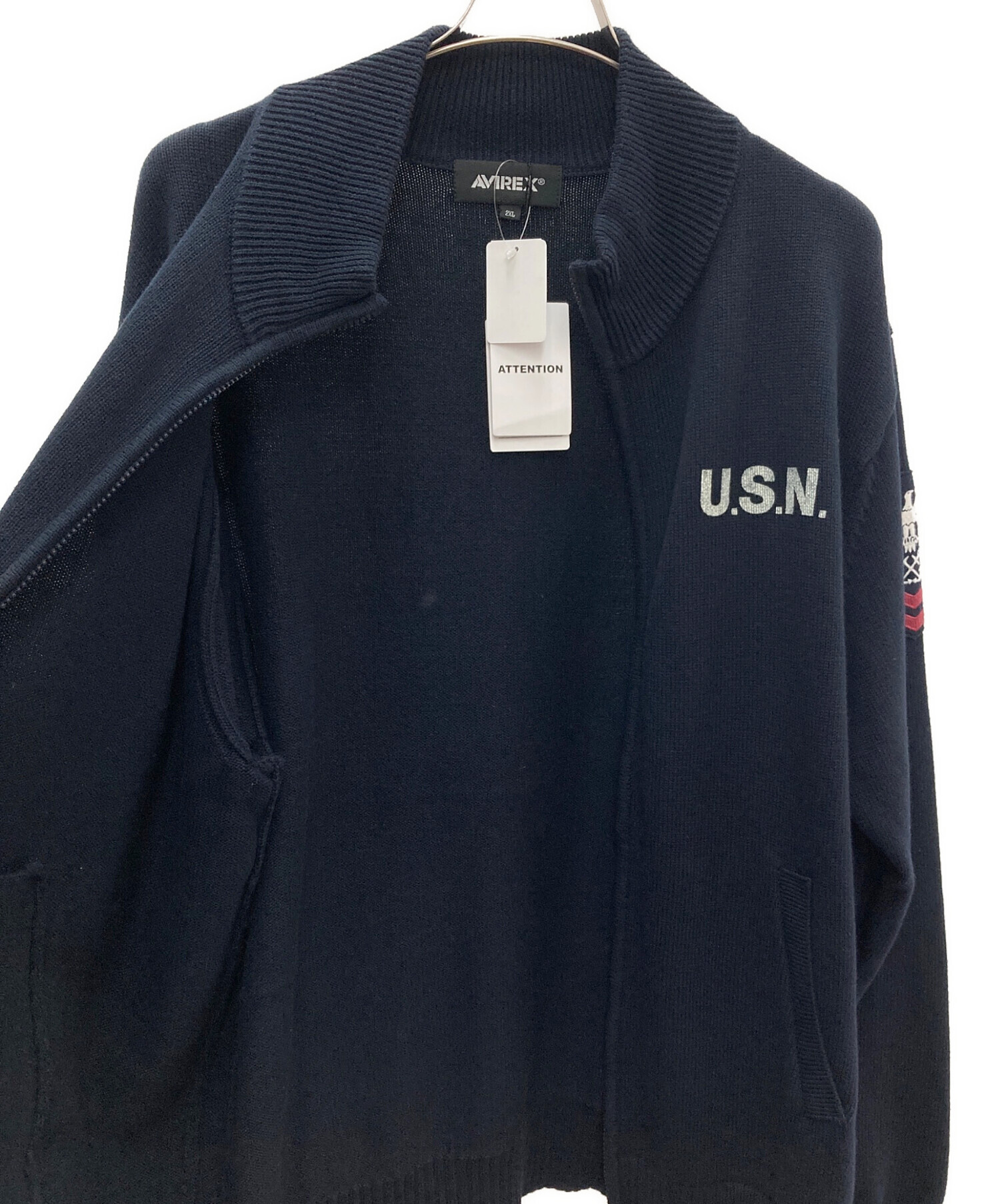 中古・古着通販】AVIREX (アヴィレックス) NAVAL STAND COLLAR ZIP