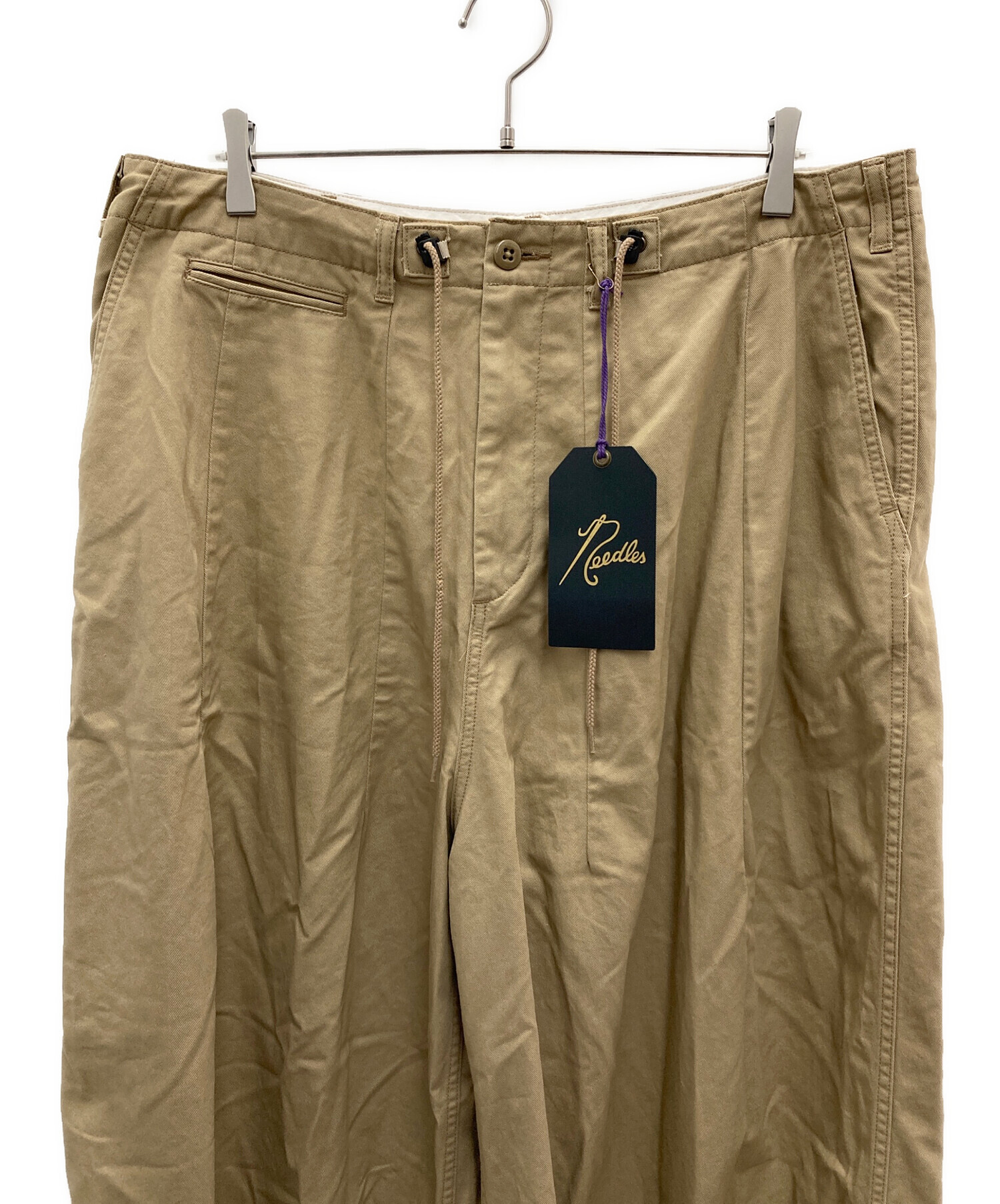 中古・古着通販】Needles (ニードルズ) ヒザデルパンツ カーキ サイズ