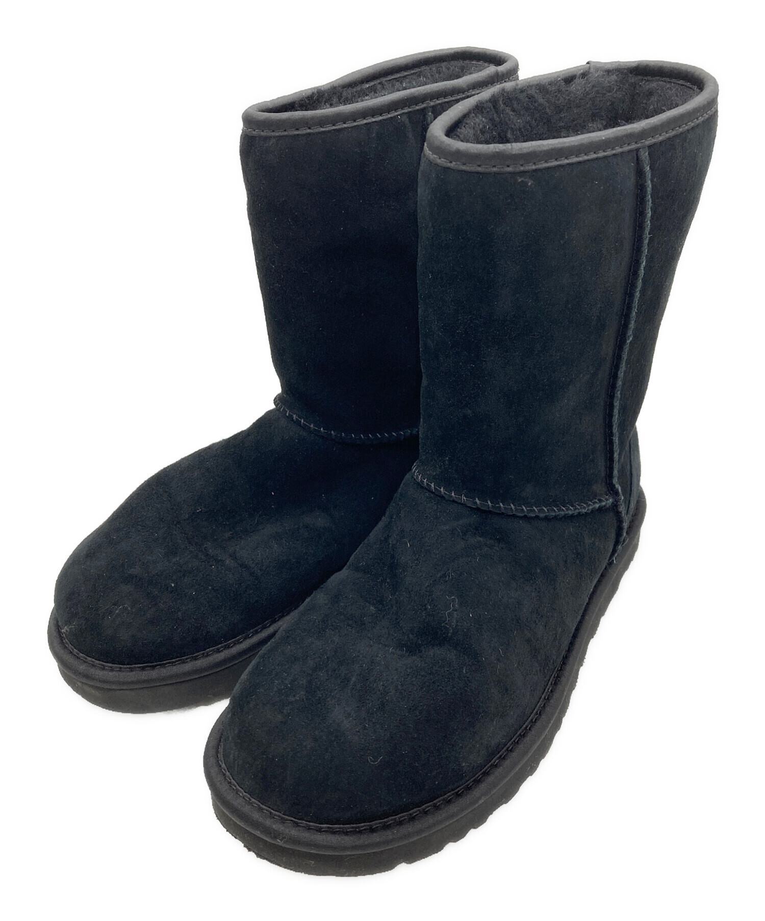 【美品】完売商品★UGG レジャーアウトドア ムートン★２４cm 中古・古着通販】UGG (アグ) ムートンブーツ ブラック サイズ:24cm