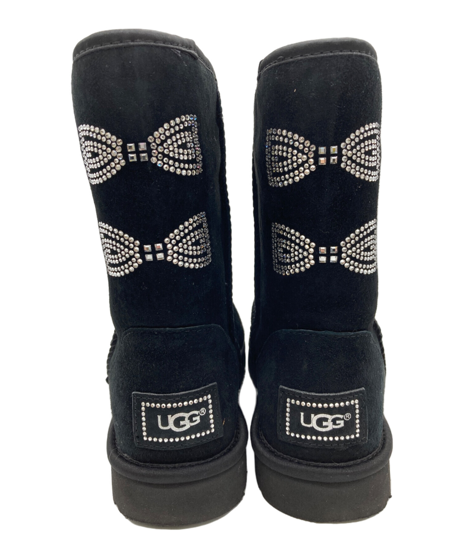 中古・古着通販】UGG (アグ) ムートンブーツ ブラック サイズ:24cm