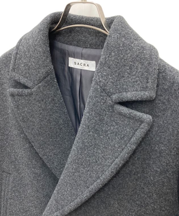 未使用級 SACRA サクラ ラムウール メルトン コート ジャケット 38 未使用級 SACRA サクラ ラムウール メルトン コート ジャケット 38