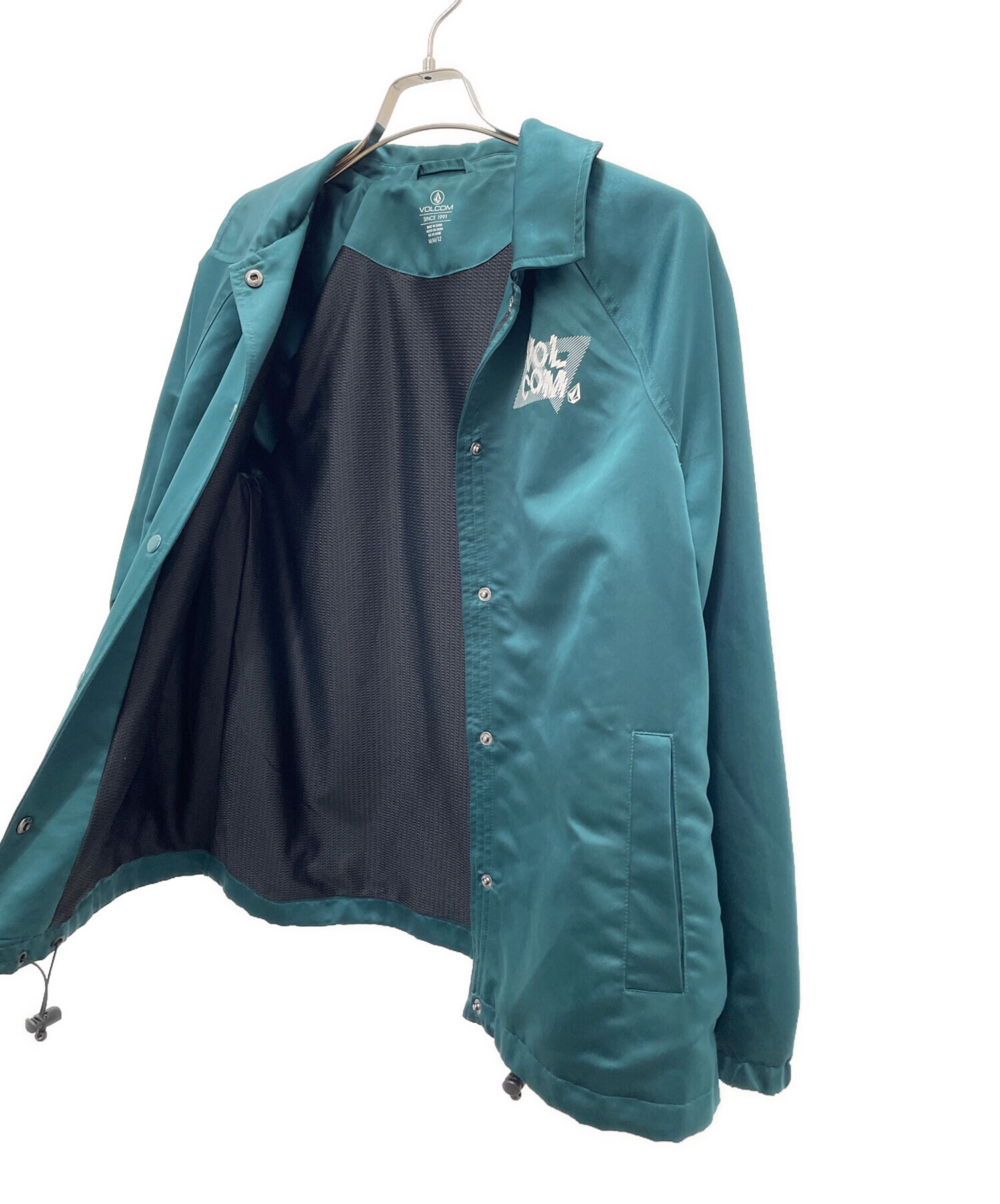 中古・古着通販】VOLCOM (ボルコム) コーチジャケット グリーン サイズ 