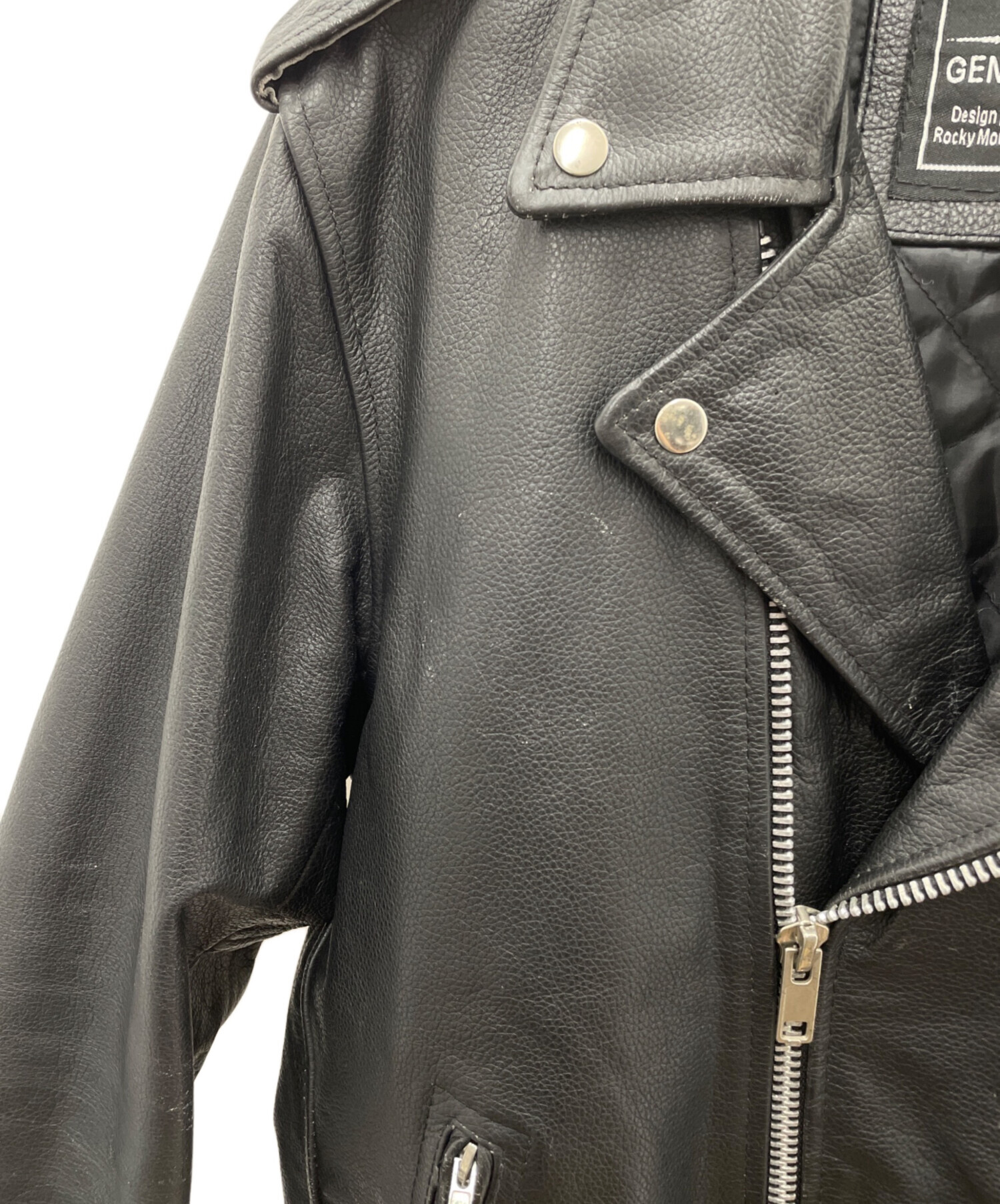 ROCKY MOUNTAIN HIDES シングル レザー ジャケット 革ジャン 中古・古着通販】ROCKY MOUNTAIN HIDES (ロッキーマウンテン