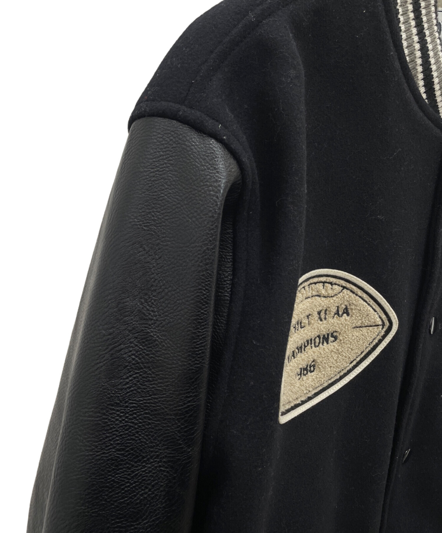 中古・古着通販】HOUSTON (ヒューストン) スタジャン ブラック サイズ