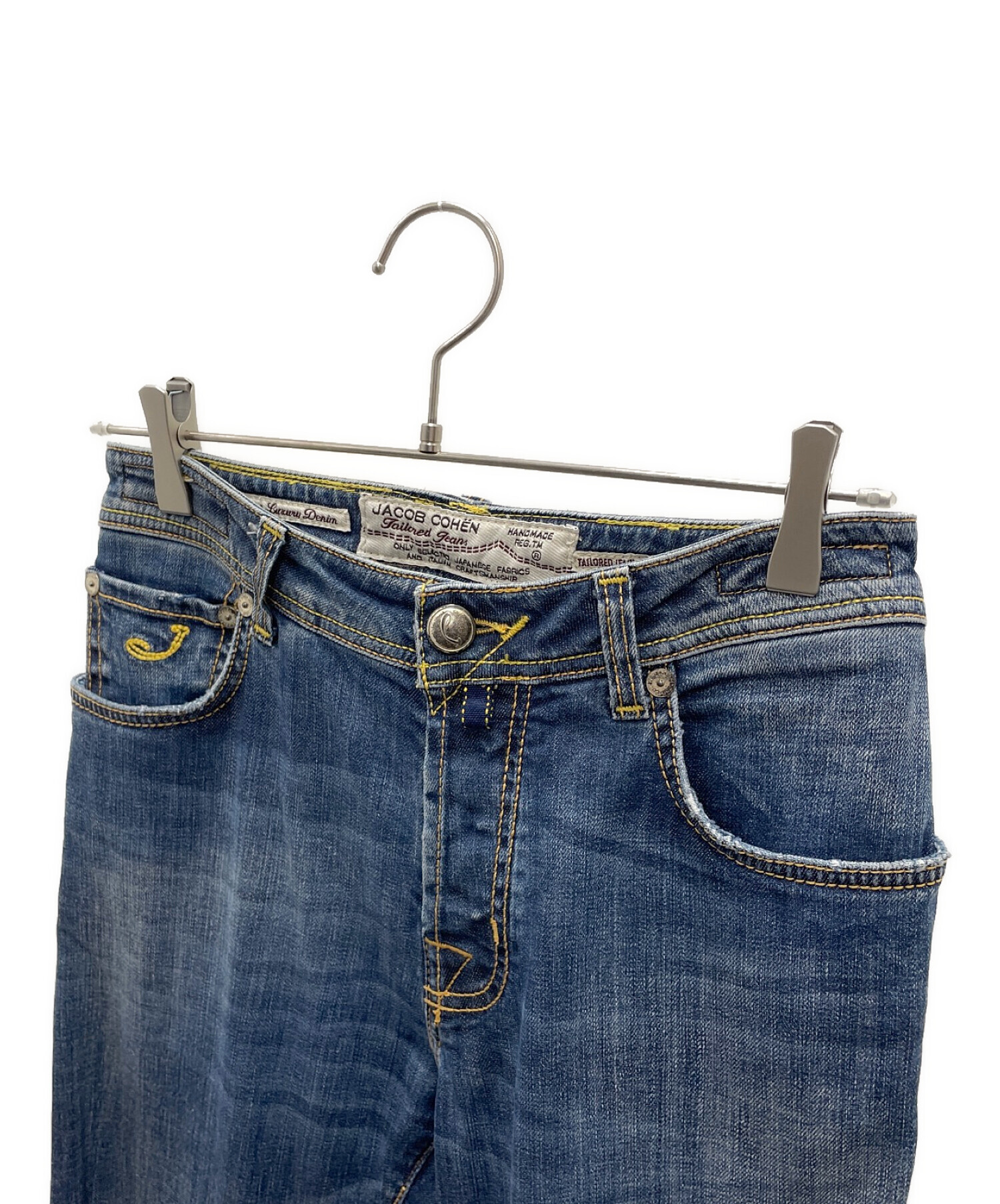 中古・古着通販】JACOB COHEN (ヤコブコーエン) デニムパンツ ネイビー