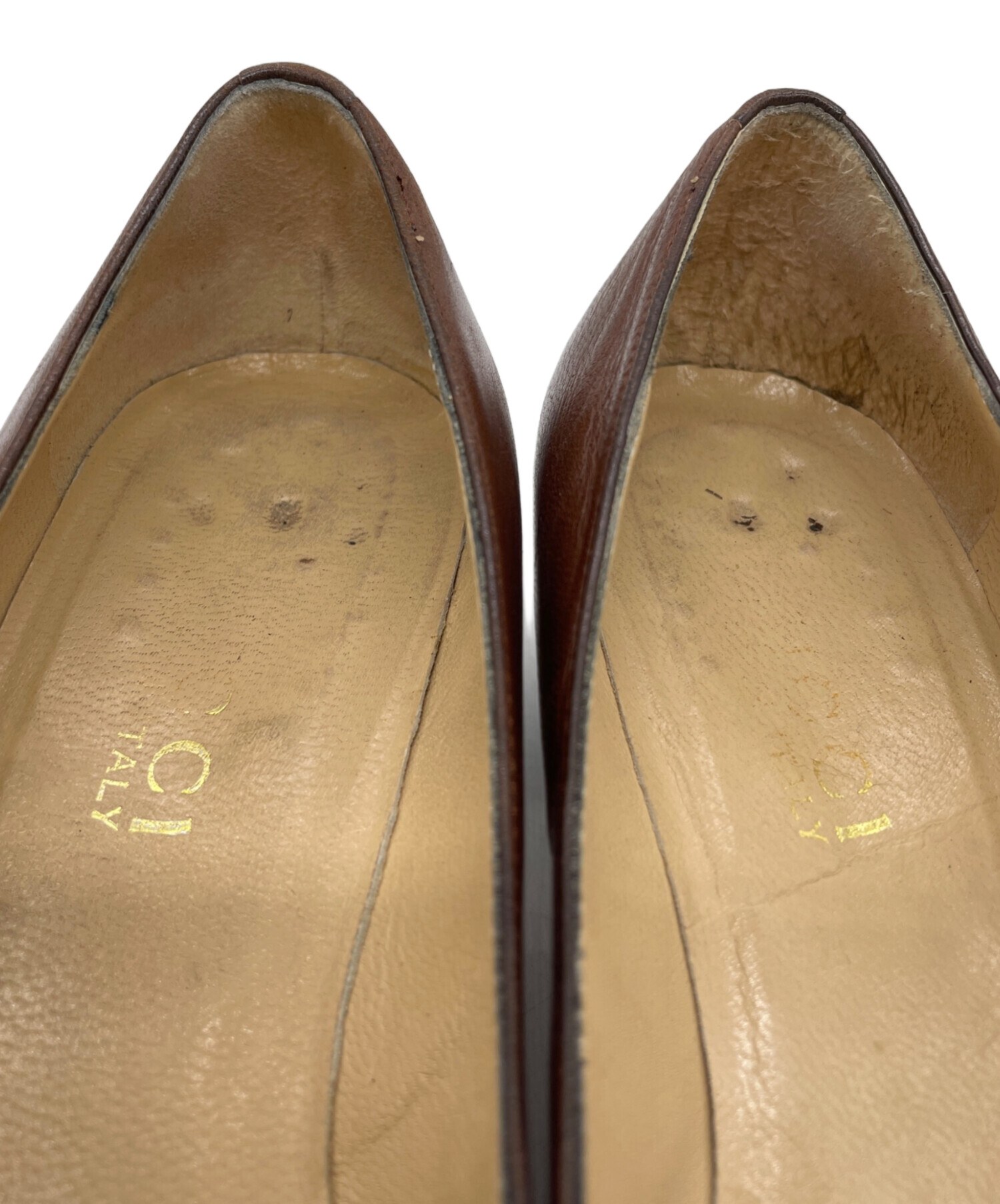 美品 GUCCI グッチ スエード バンブー パンプス ローファー ベージュ GUCCI - 未使用 Vintage グッチ GUCCI ローファー パンプス