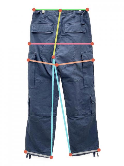 中古・古着通販】stussy (ステューシー) カーゴパンツ ネイビー サイズ