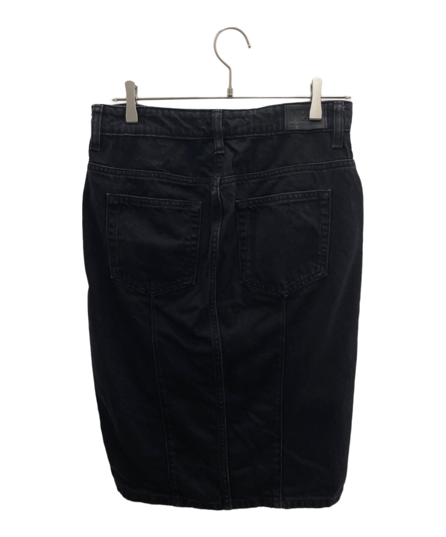 中古・古着通販】DIESEL (ディーゼル) デニムスカート ブラック サイズ