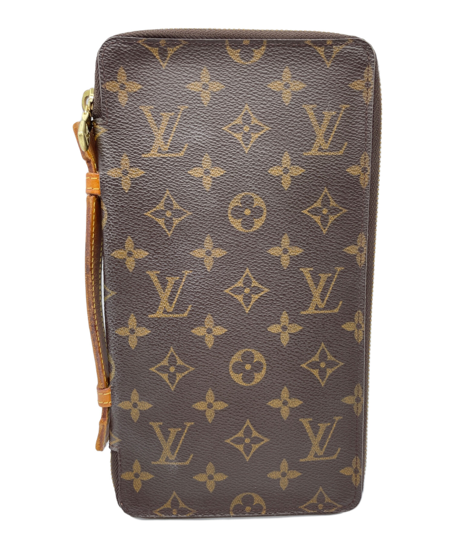 LOUIS VUITTON / オーガナイザー・ドゥ・ポッシュ_ダミエ・エベヌ_BRW/レザー/BRW/レディース ルイ・ヴィトン/LOUIS VUITTON オーガナイザー ドゥ ポッシュ カード