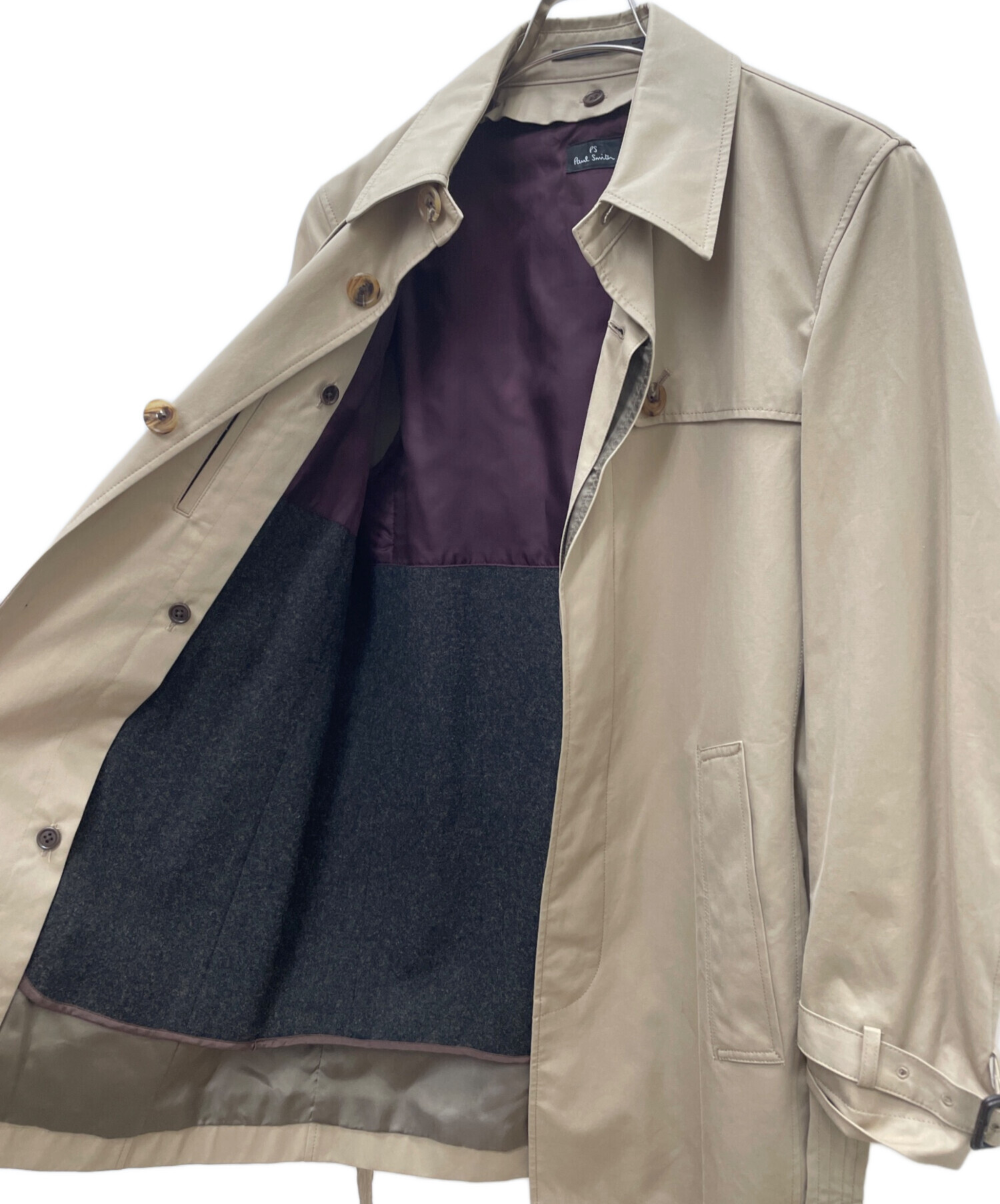 中古・古着通販】PAUL SMITH (ポールスミス) ライナー付ステンカラー