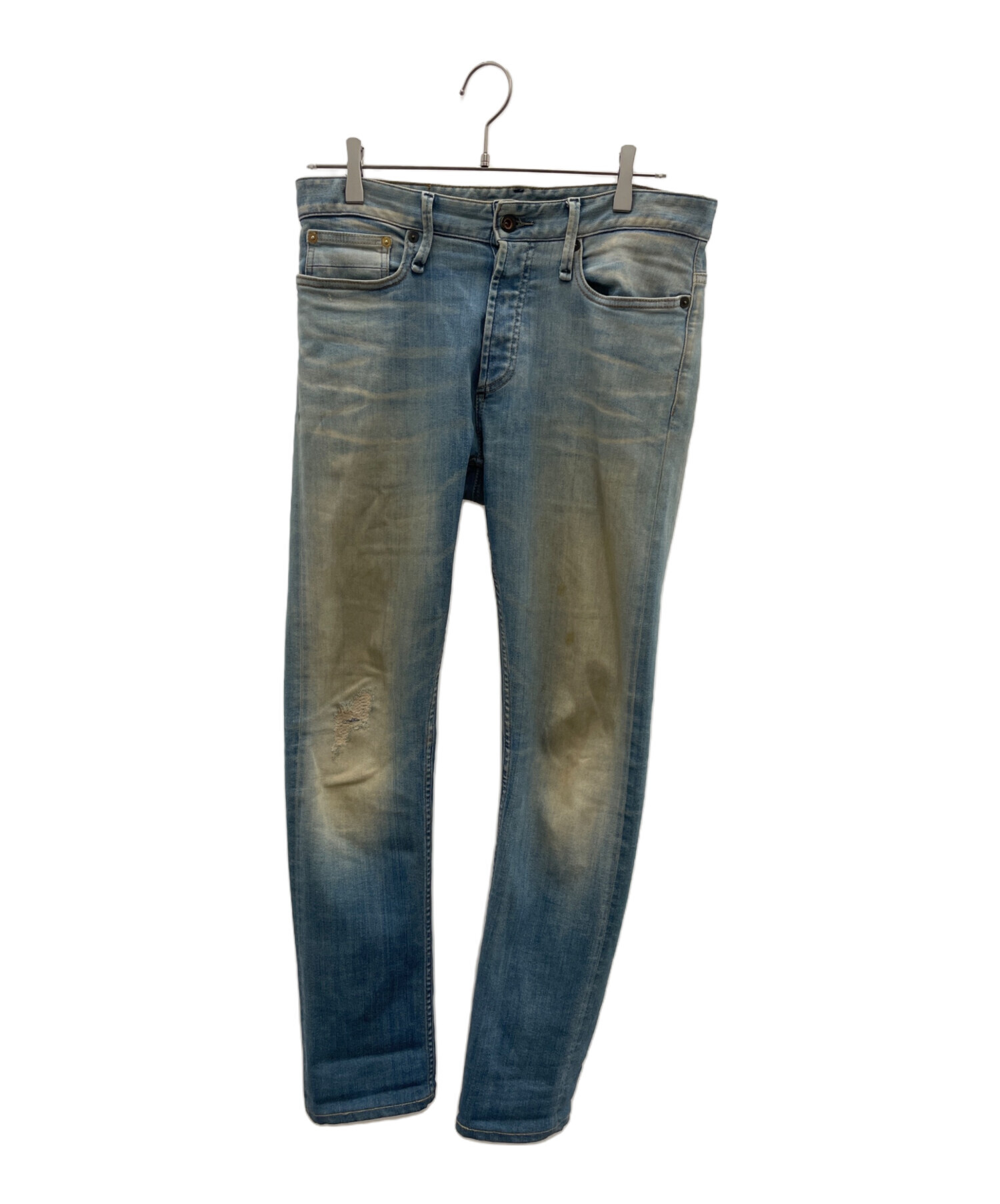 中古・古着通販】Denham (デンハム) ダメージ加工デニムパンツ 