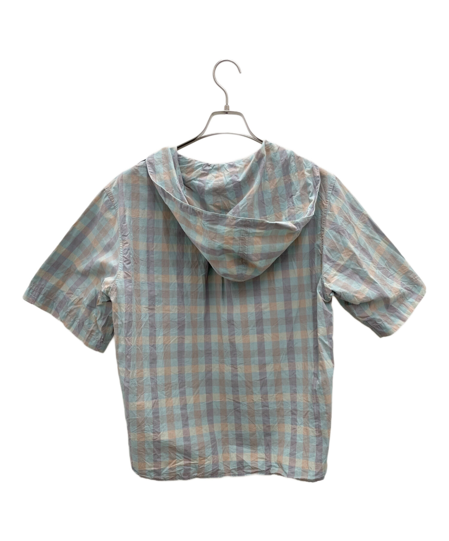 中古・古着通販】maison kitsune (メゾンキツネ) 半袖シャツ ブルー 