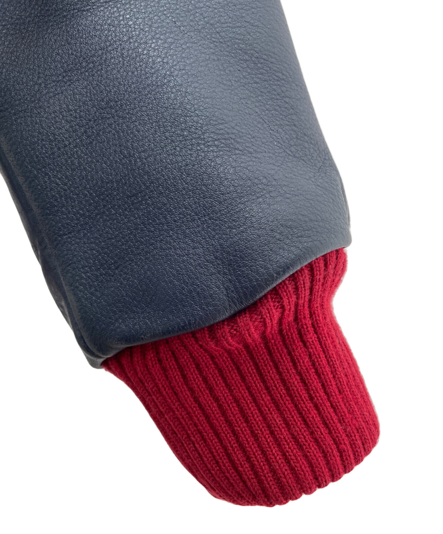 中古・古着通販】Schott (ショット) スタジャン グレー×ネイビー