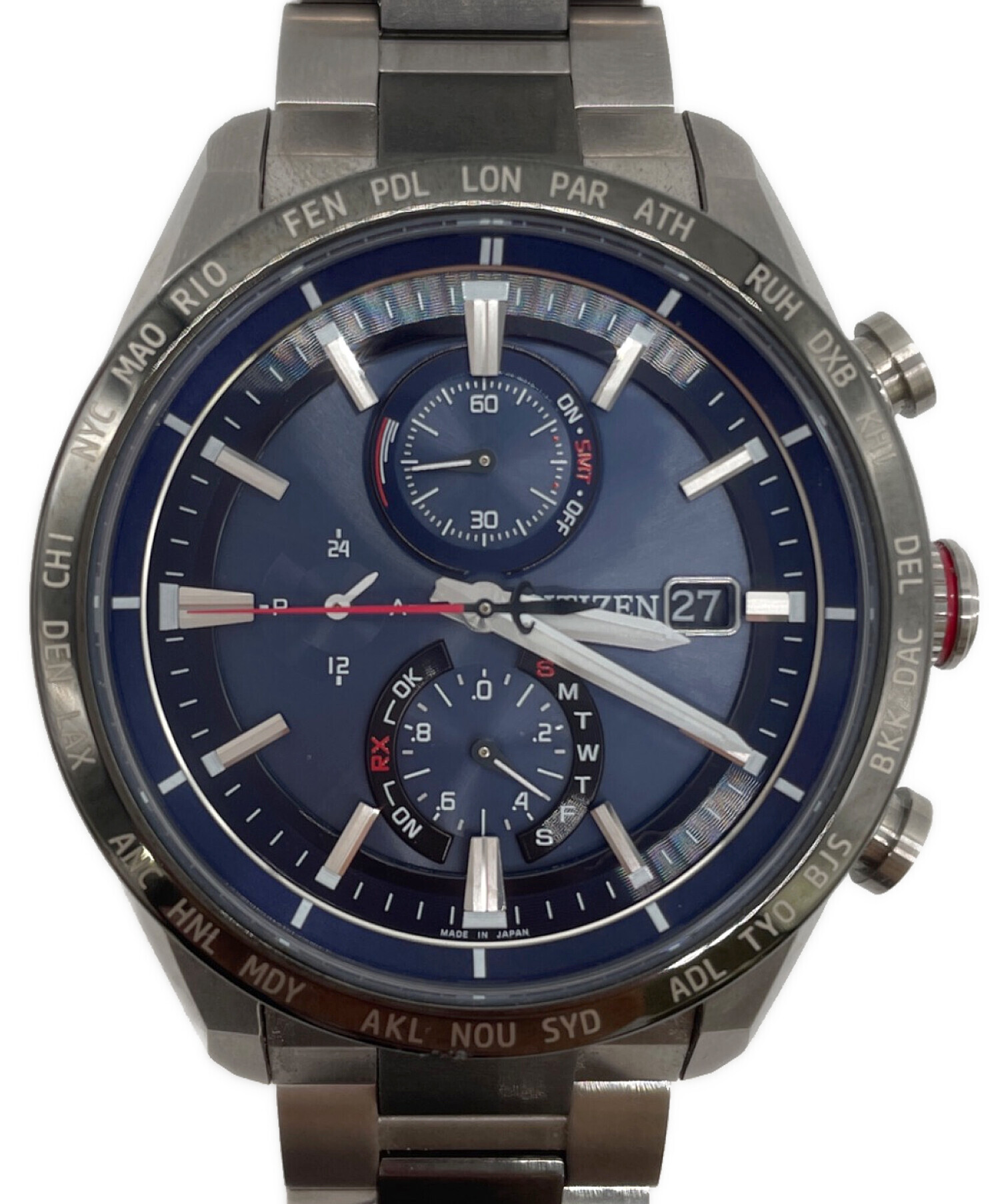 中古・古着通販】CITIZEN (シチズン) 腕時計 ネイビー｜ブランド・古着 