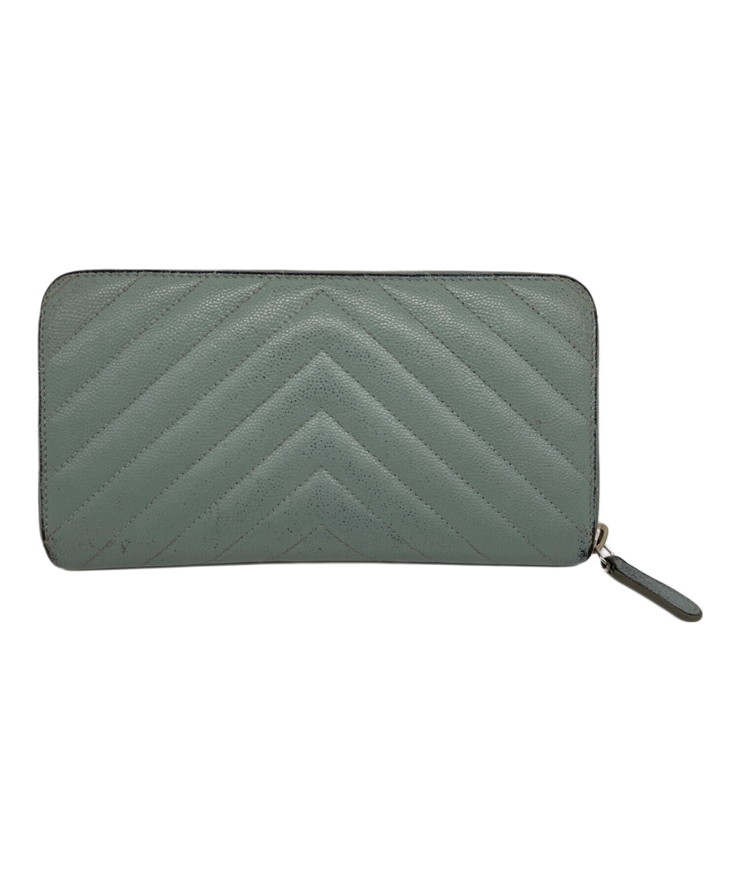 CHANEL ミントグリーン 長財布 中古・古着通販】CHANEL (シャネル) 長財布 ミントグリーン｜ブランド