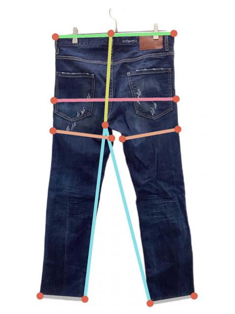 中古・古着通販】DSQUARED2 (ディースクエアード) デニムパンツ