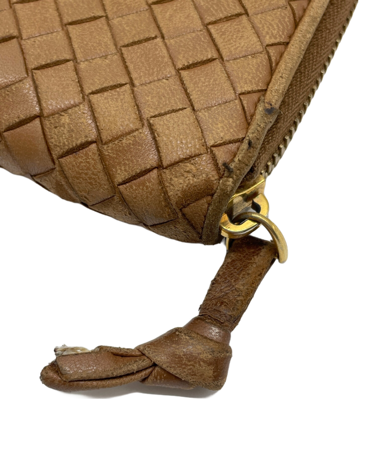 中古・古着通販】BOTTEGA VENETA (ボッテガベネタ) 長財布 ブラウン